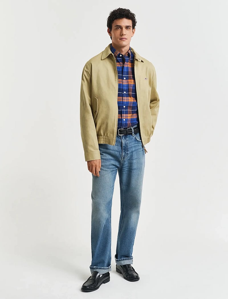 GANT - REG CLASSIC OXFORD CHECK SHIRT - orange bronze - 5
