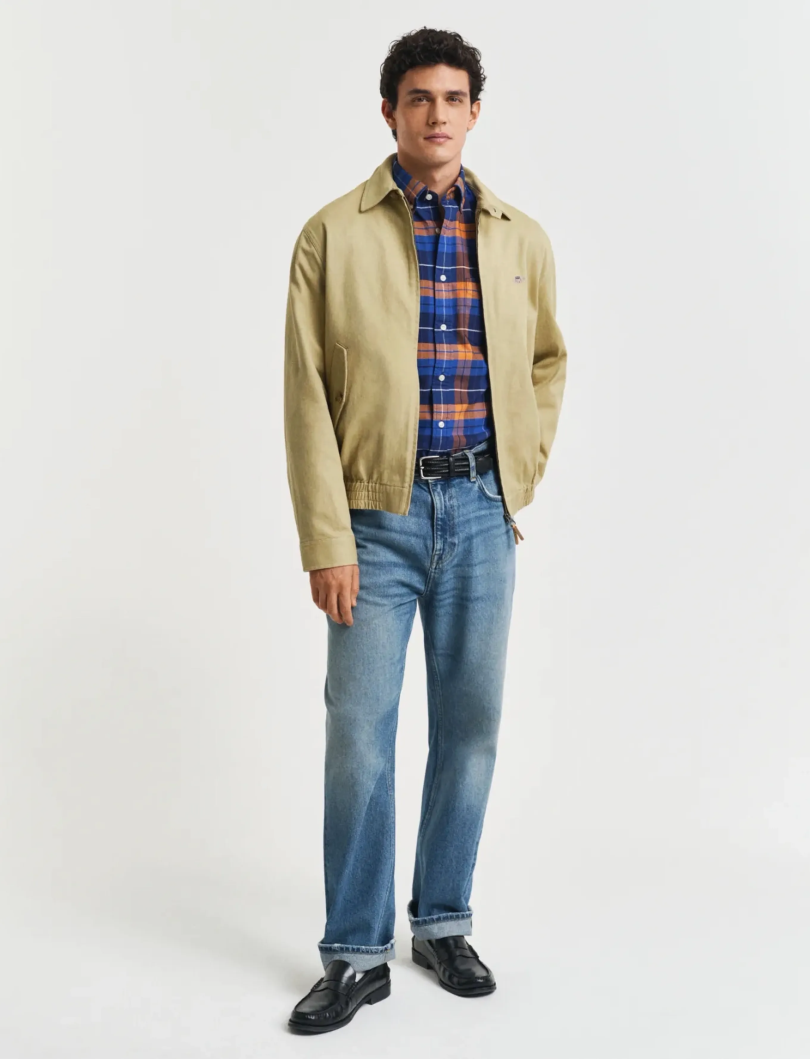 GANT - REG CLASSIC OXFORD CHECK SHIRT - orange bronze - 5