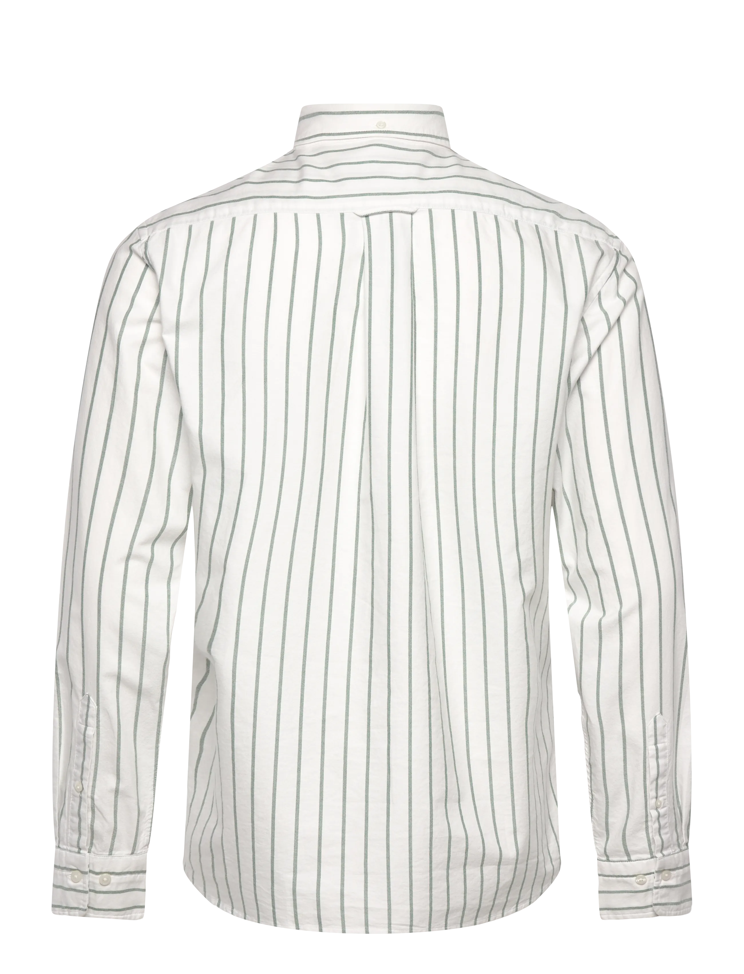 Gant - REG CLASSIC OXFORD STRIPE SHIRT - striped shirts - forest green - 1