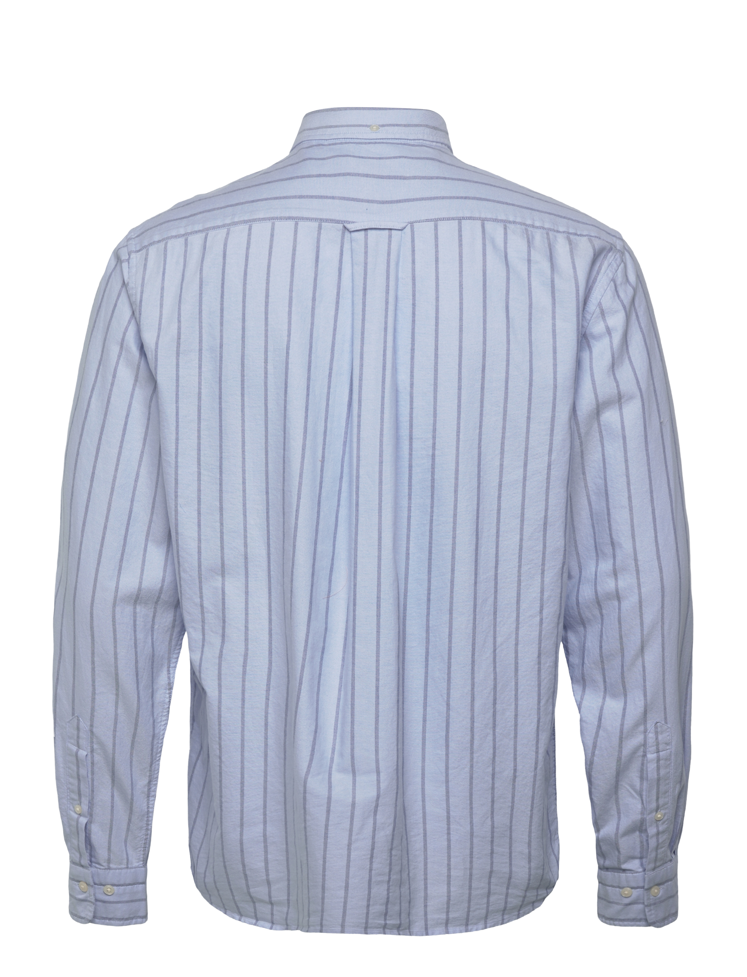 Gant - REG CLASSIC OXFORD STRIPE SHIRT - stribede skjorter - light blue - 2