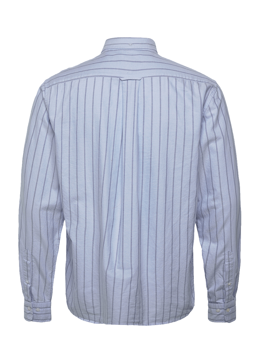 Gant - REG CLASSIC OXFORD STRIPE SHIRT - stribede skjorter - light blue - 2