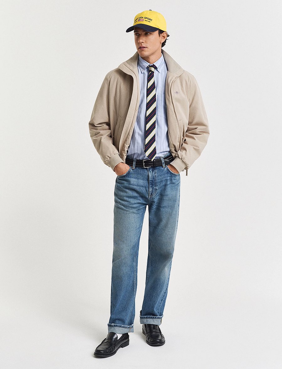 Gant - REG CLASSIC OXFORD STRIPE SHIRT - stribede skjorter - light blue - 5