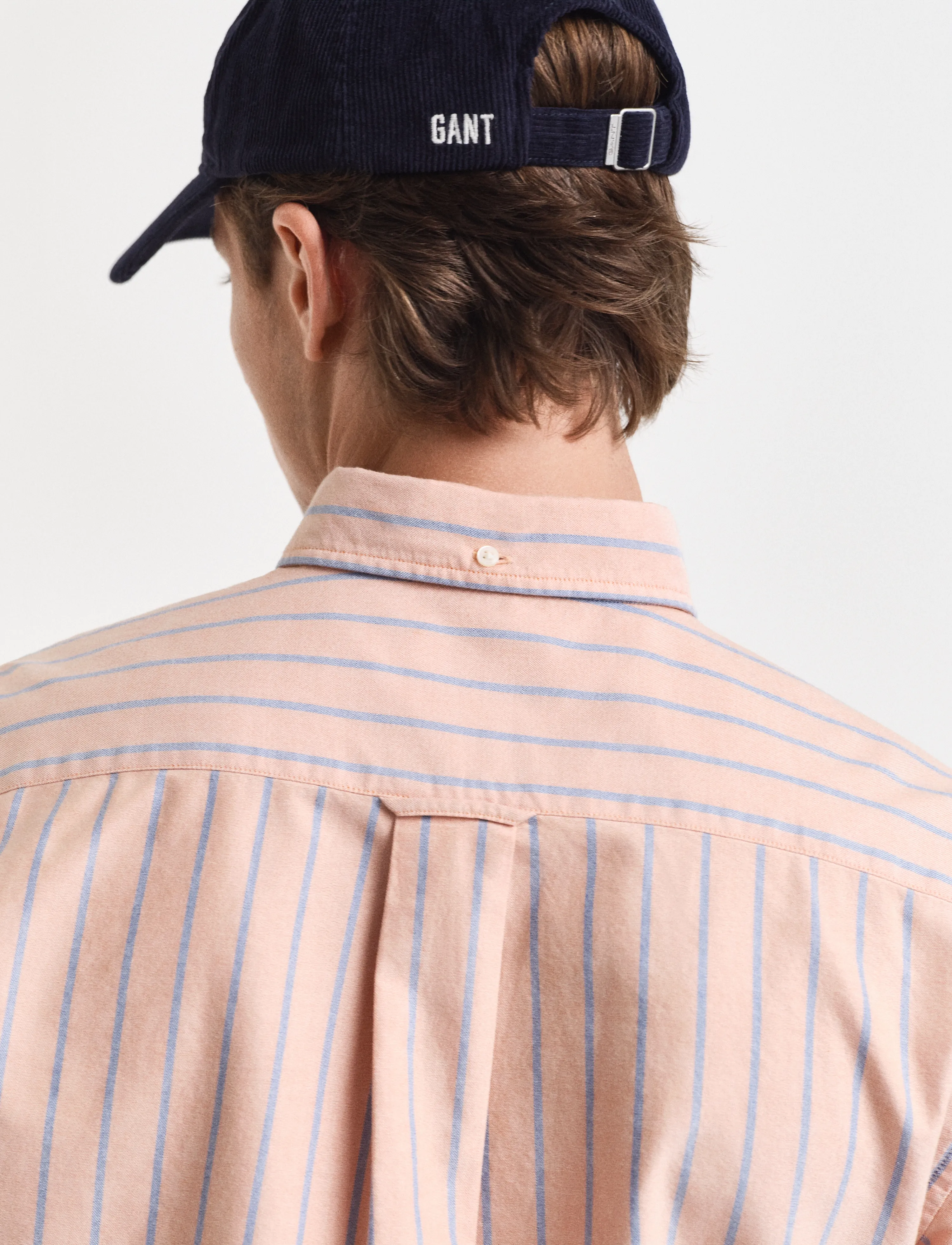 Gant - REG CLASSIC OXFORD STRIPE SHIRT - chemises à rayures - orange bronze - 4