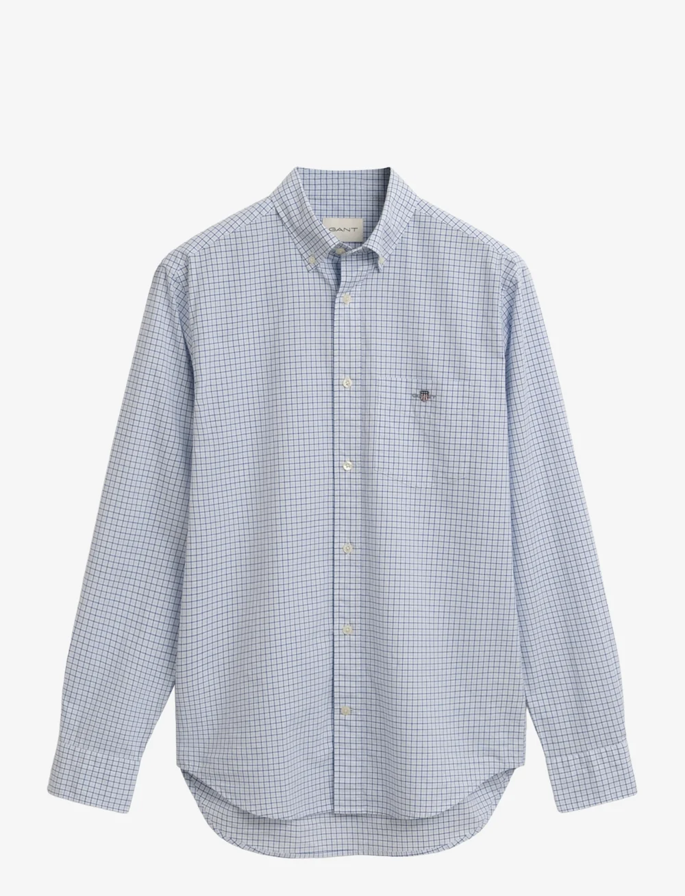 GANT - REG CLASSIC POPLIN CHECK SHIRT - basic-hemden - college blue - 1