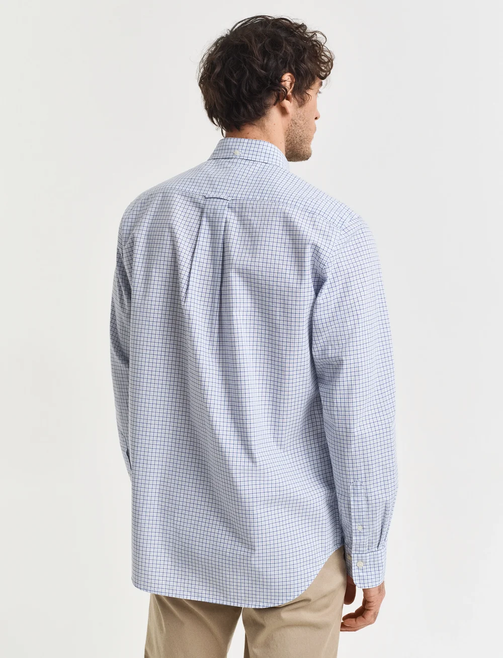 GANT - REG CLASSIC POPLIN CHECK SHIRT - basic-hemden - college blue - 2