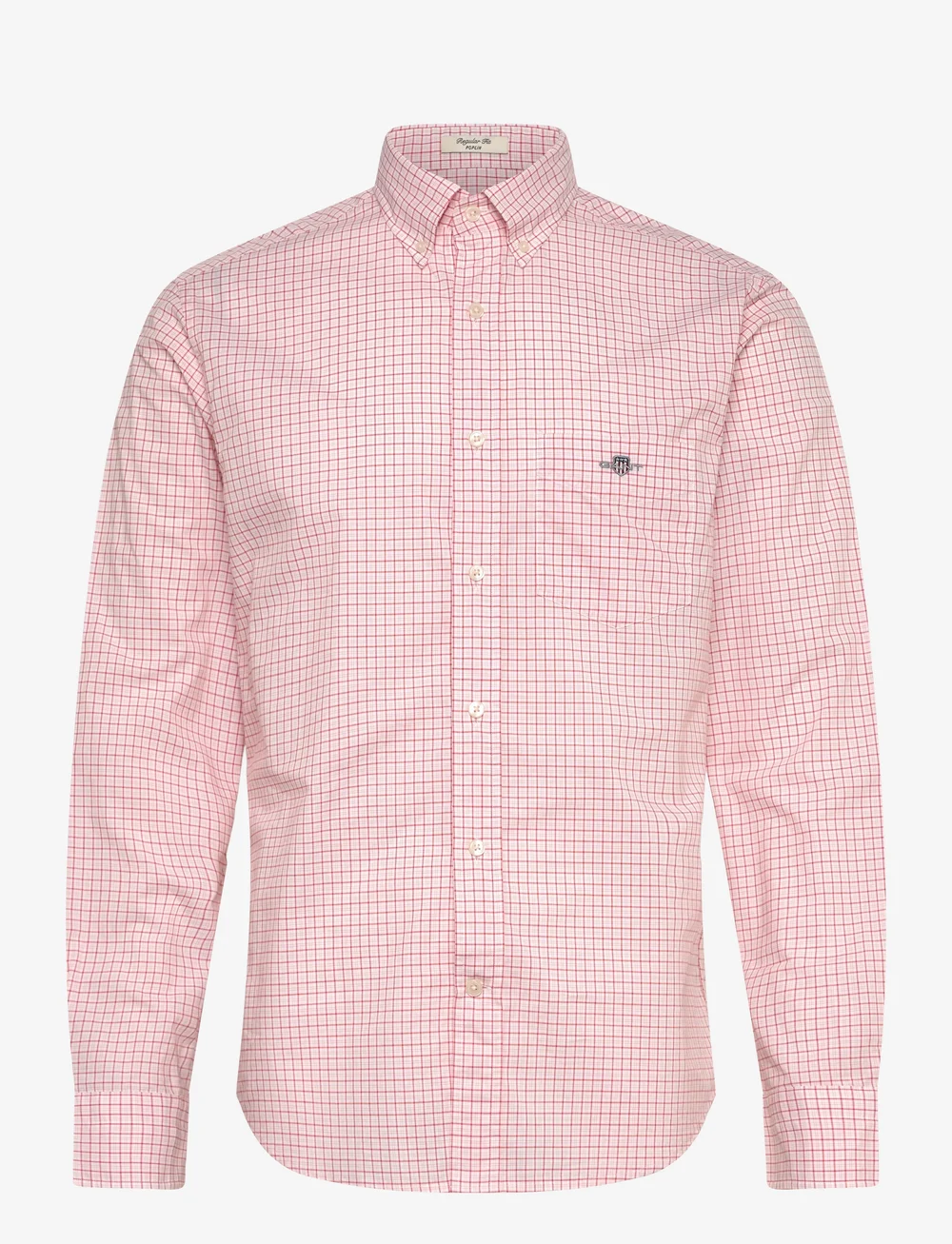 GANT - REG CLASSIC POPLIN CHECK SHIRT - basic skjorter - deep orange - 0