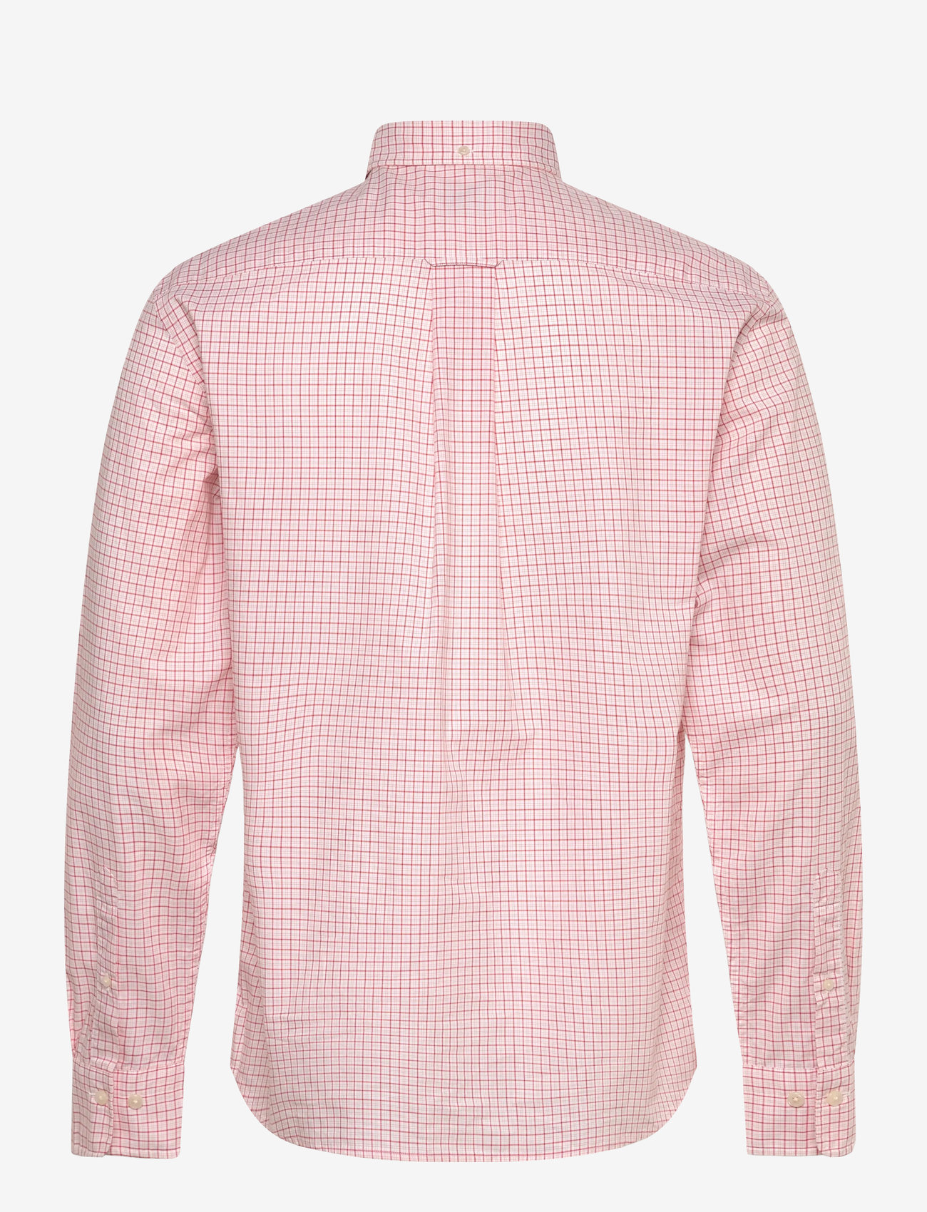 Gant - REG CLASSIC POPLIN CHECK SHIRT - languoti marškiniai - deep orange - 1