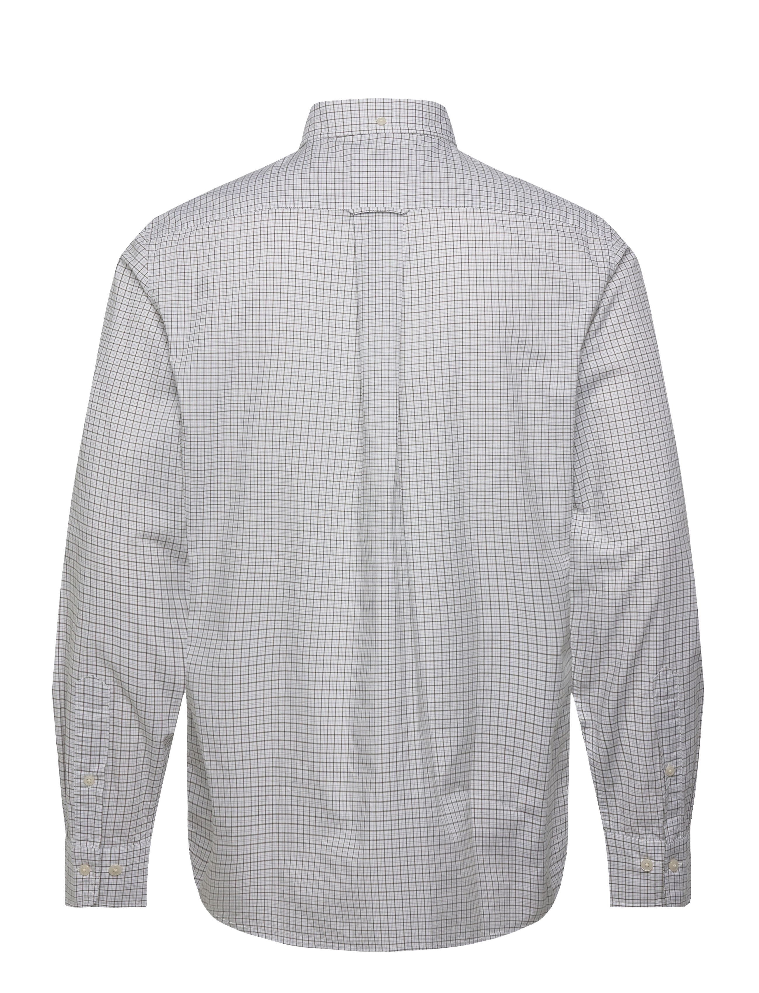 Gant - REG CLASSIC POPLIN CHECK SHIRT - ternede skjorter - juniper green - 2