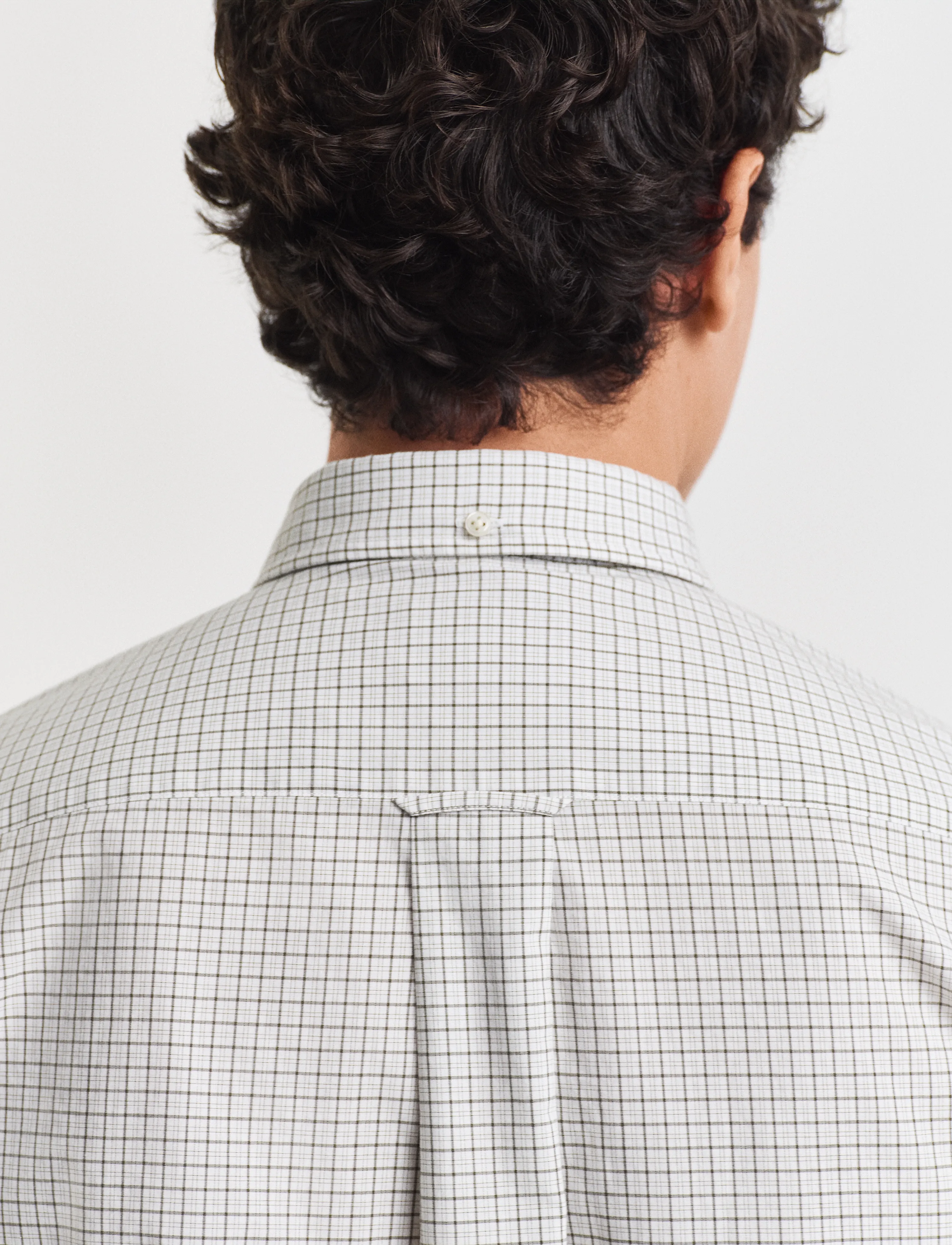 Gant - REG CLASSIC POPLIN CHECK SHIRT - ternede skjorter - juniper green - 4