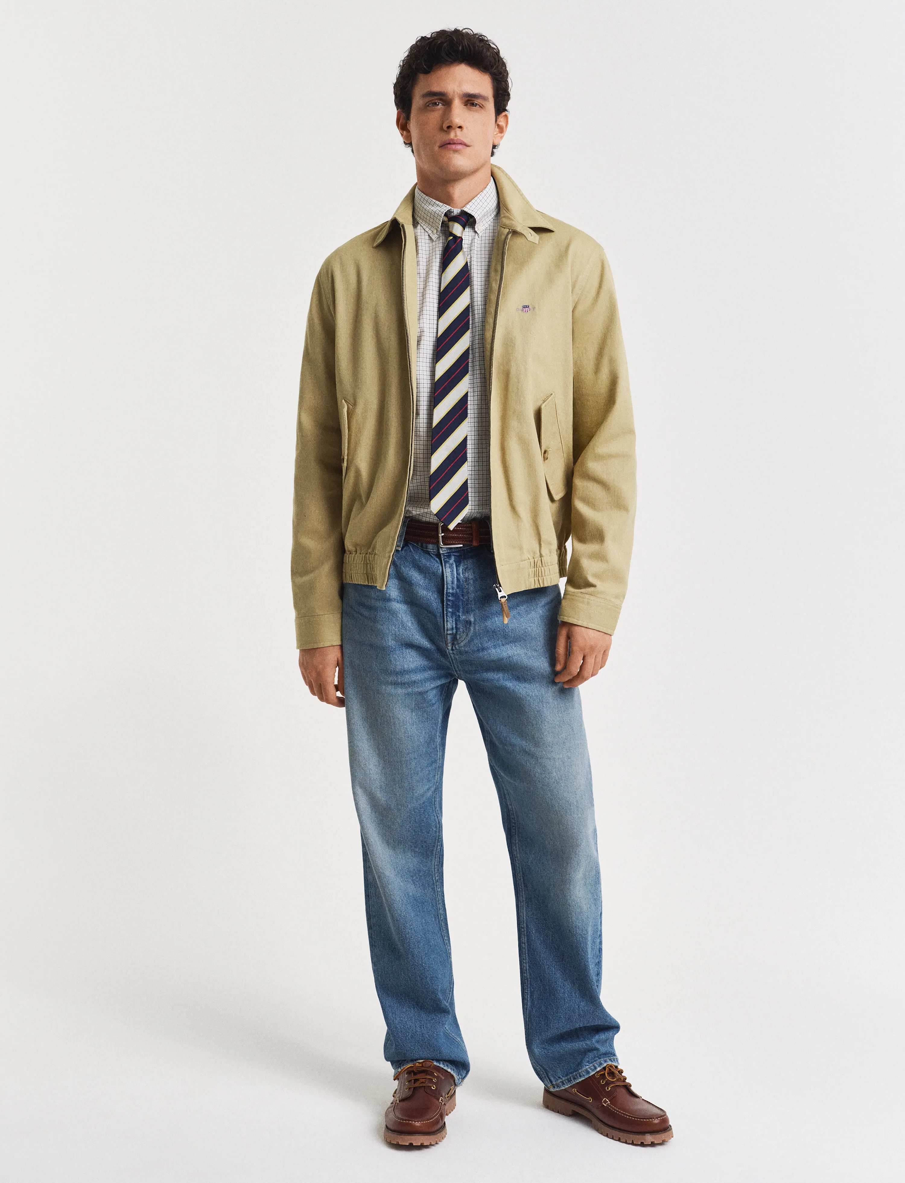 Gant - REG CLASSIC POPLIN CHECK SHIRT - ternede skjorter - juniper green - 5