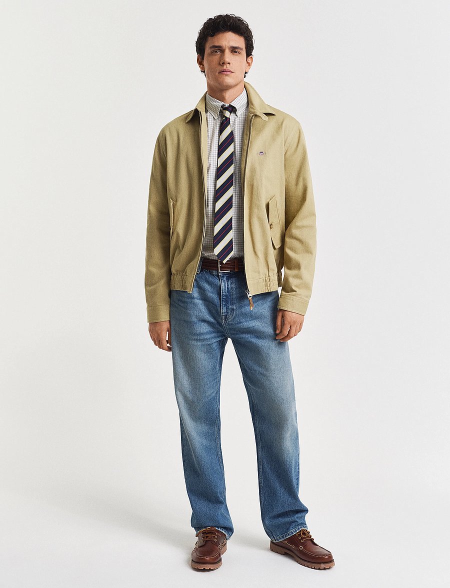 Gant - REG CLASSIC POPLIN CHECK SHIRT - ternede skjorter - juniper green - 5