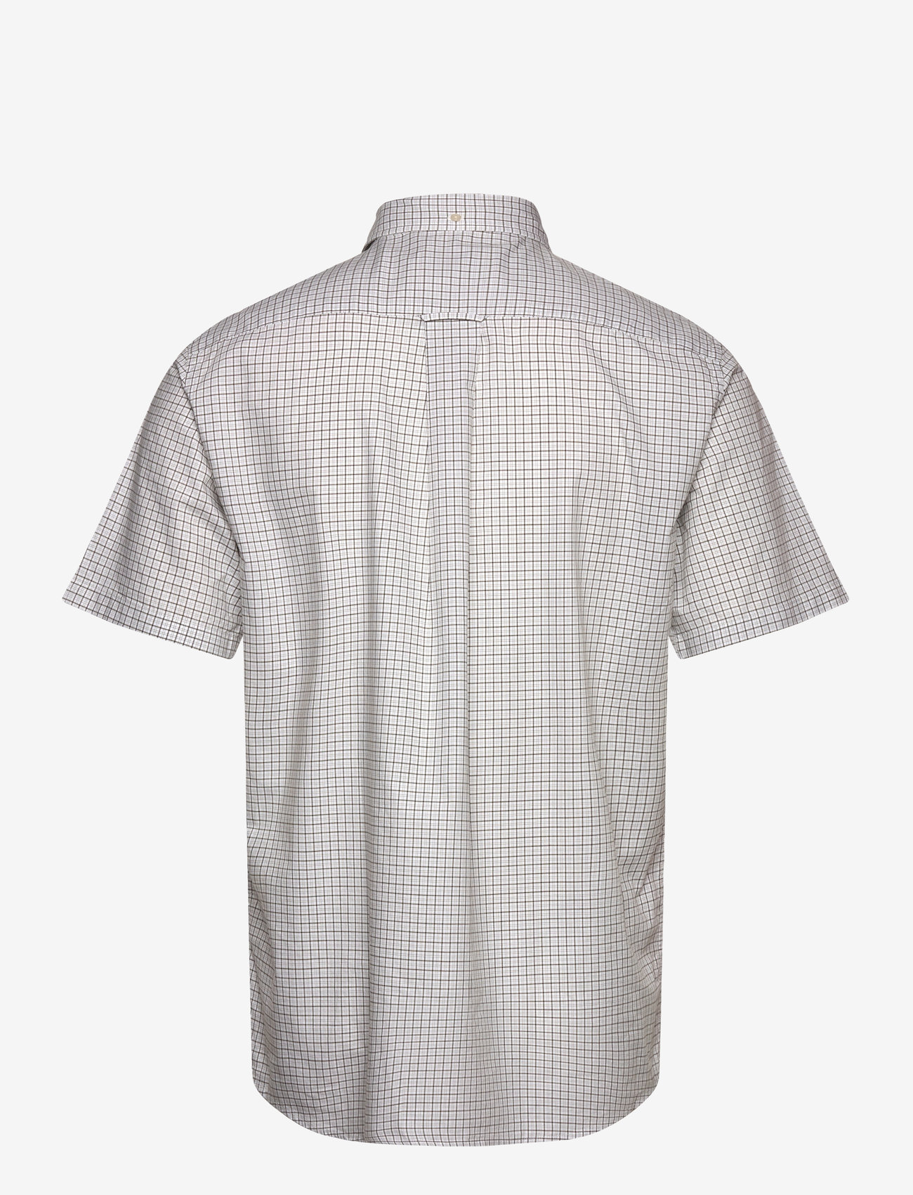 GANT - REG CLASSIC POPLIN CHECK SS SHIRT - basic shirts - juniper green - 1