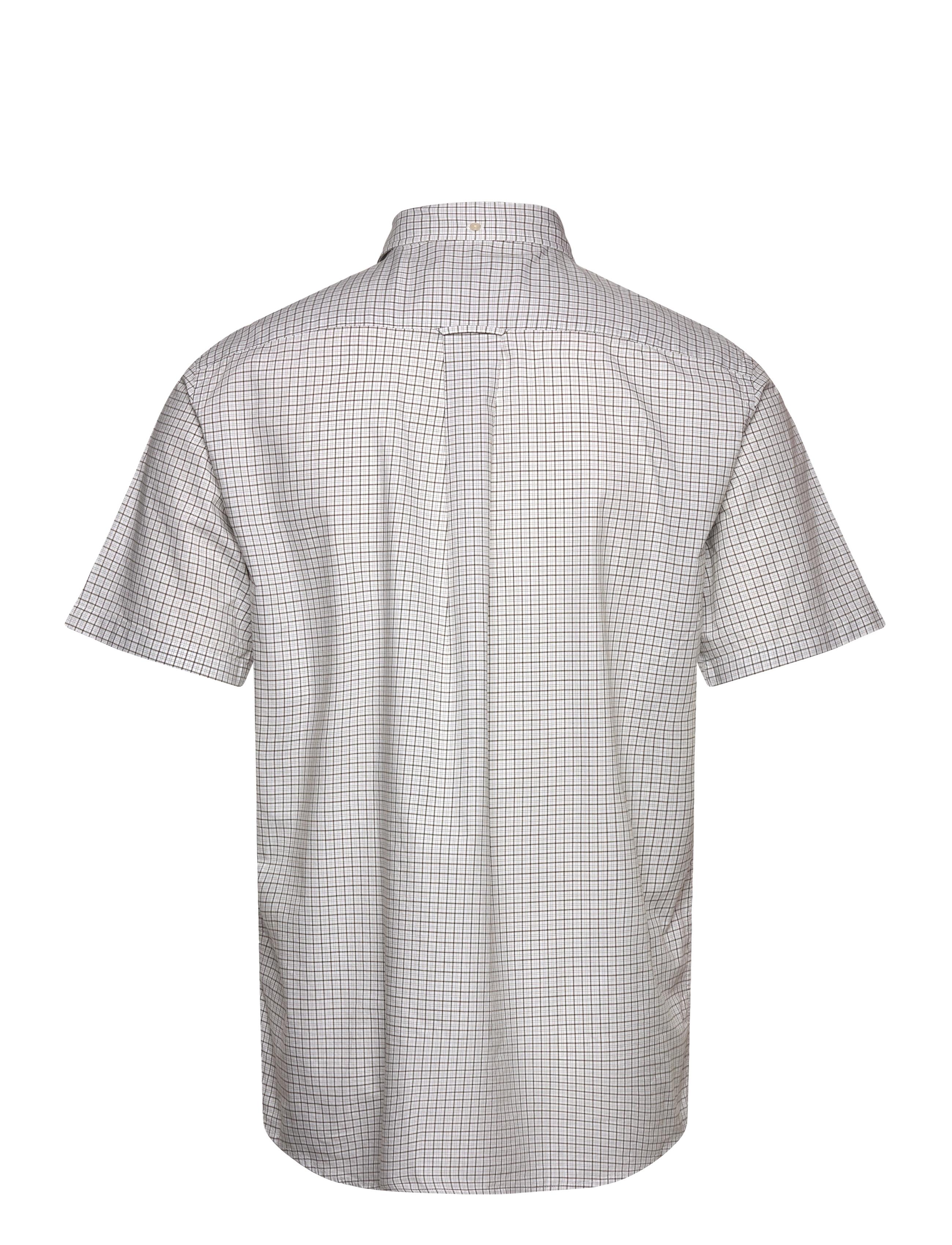 GANT - REG CLASSIC POPLIN CHECK SS SHIRT - juniper green - 1