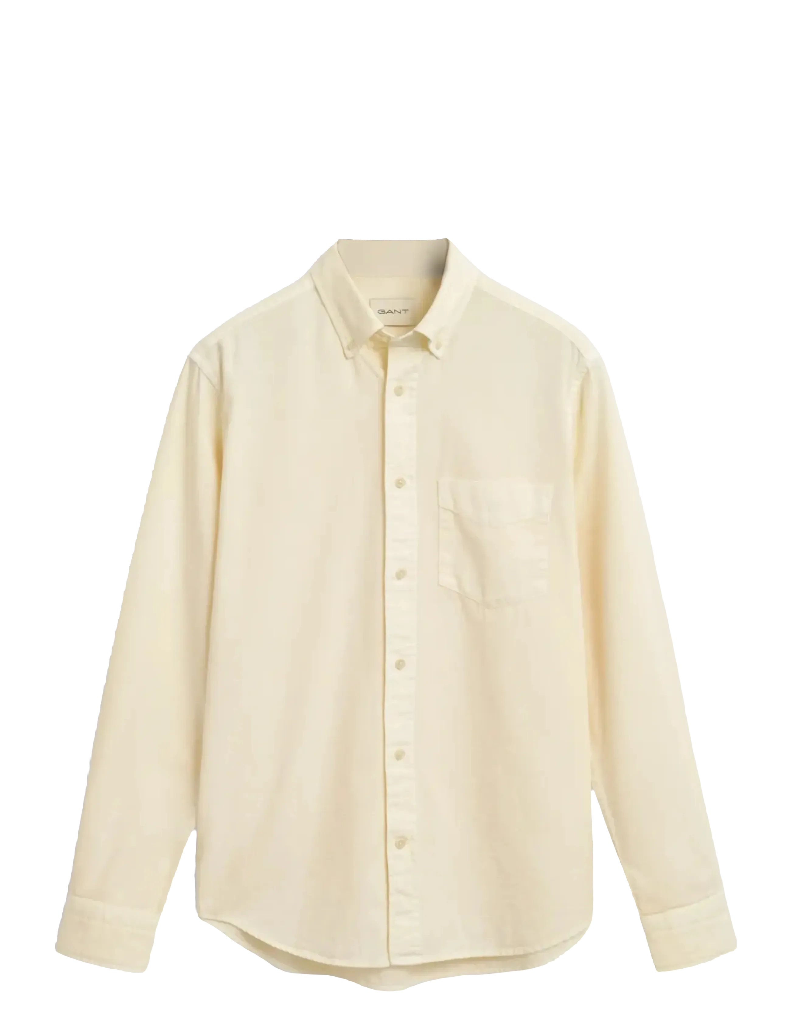 GANT Reg Gmnt Dyed Twill Shirt Cream - XXXL - Herren