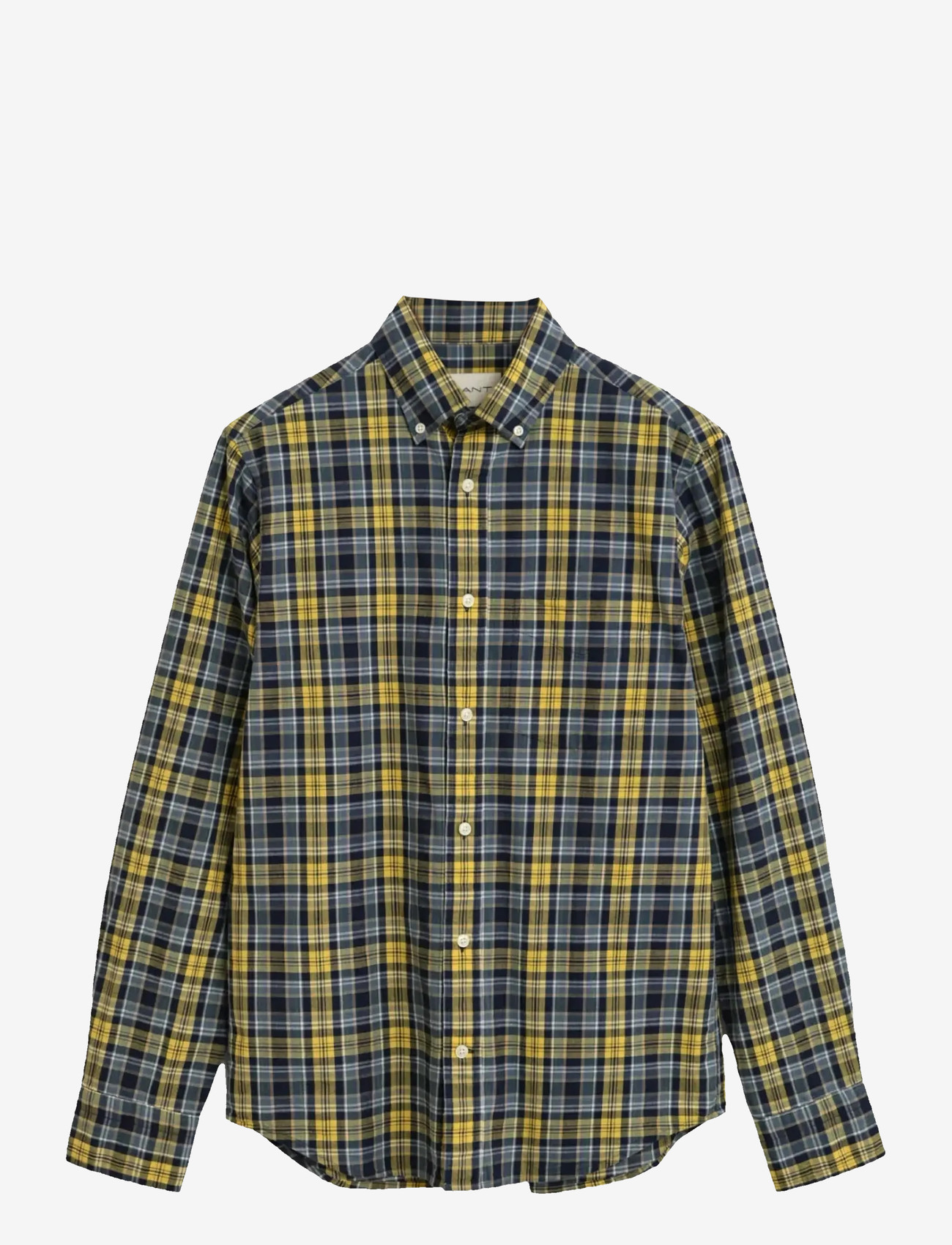 GANT - REG ARCHIVE POPLIN CHECK SHIRT - basic skjortor - naval blue - 0