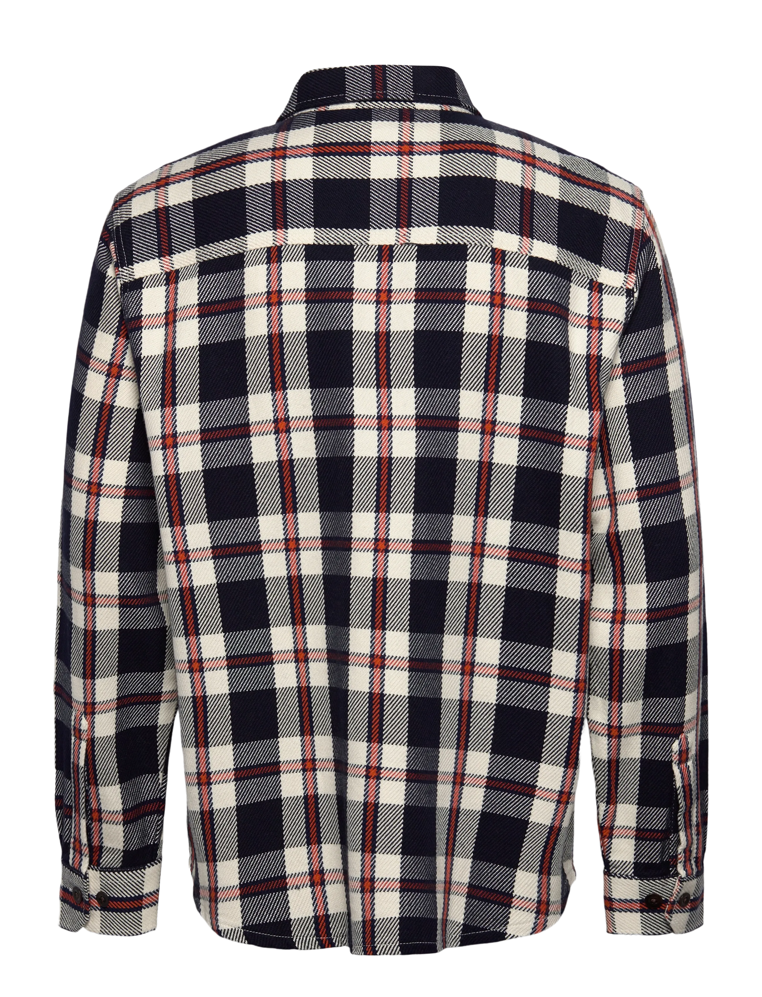 Gant - HEAVY TWILL CHECK OVERSHIRT - rutiga skjortor - evening blue - 2