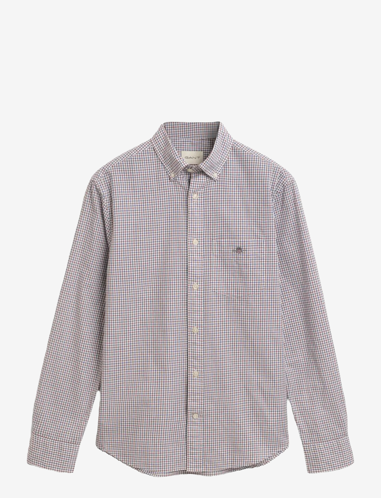 GANT - REG CLASSIC POPLIN MICRO CHECK - rutiga skjortor - plumped red - 0