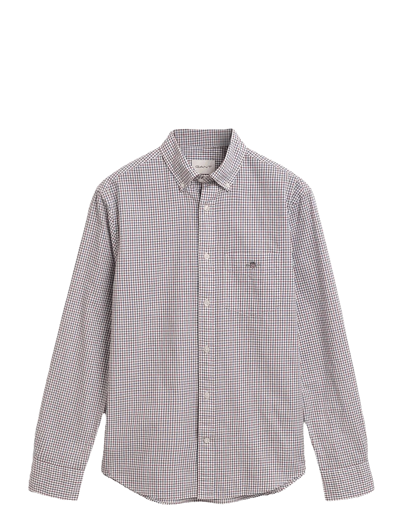 GANT - REG CLASSIC POPLIN MICRO CHECK - rutiga skjortor - plumped red - 0