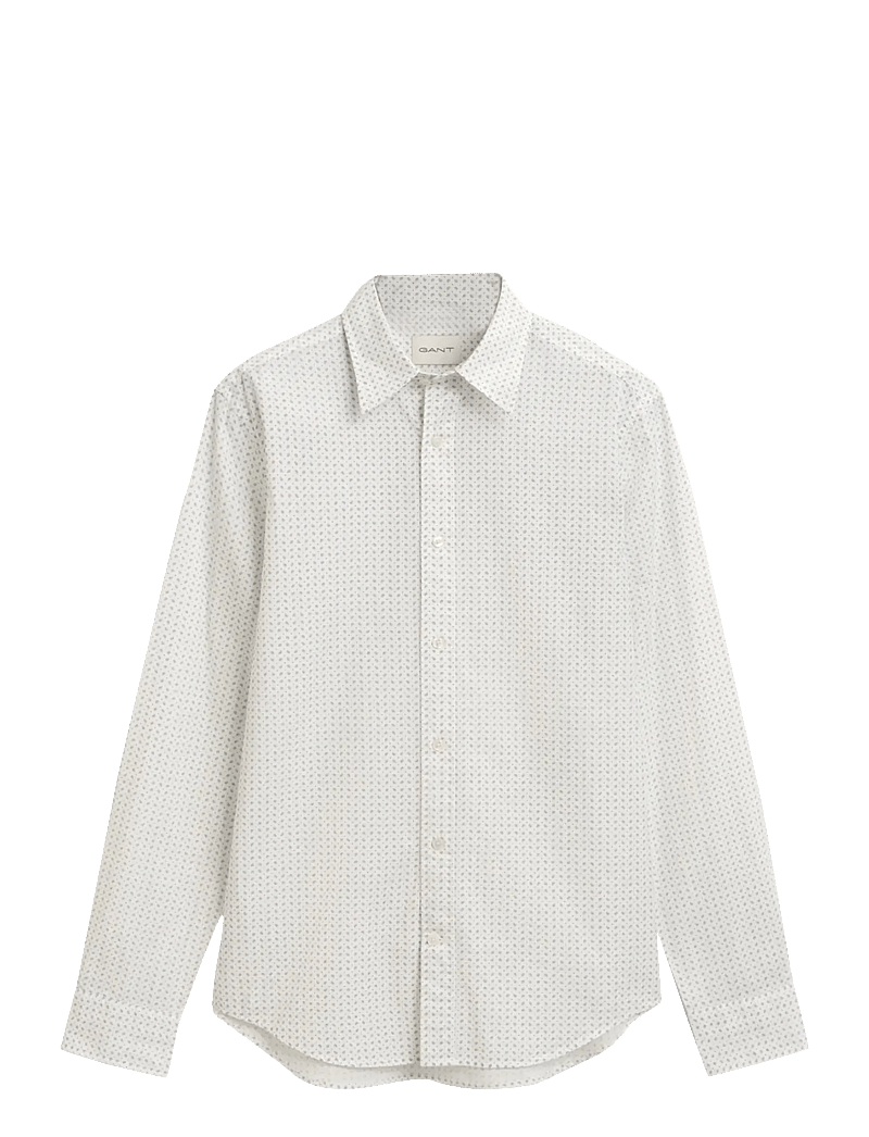 GANT - REG MICRO PRINT SHIRT - basic-hemden - eggshell - 0