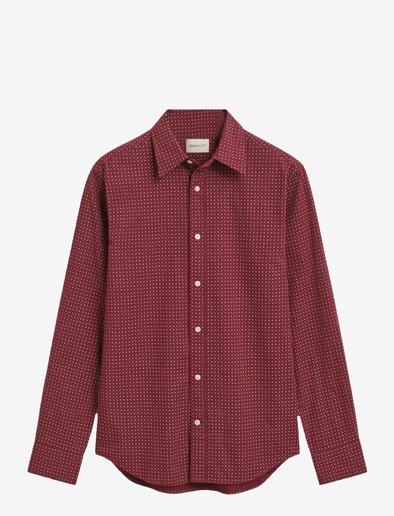 GANT - REG MICRO PRINT SHIRT - basic skjortor - plumped red - 0