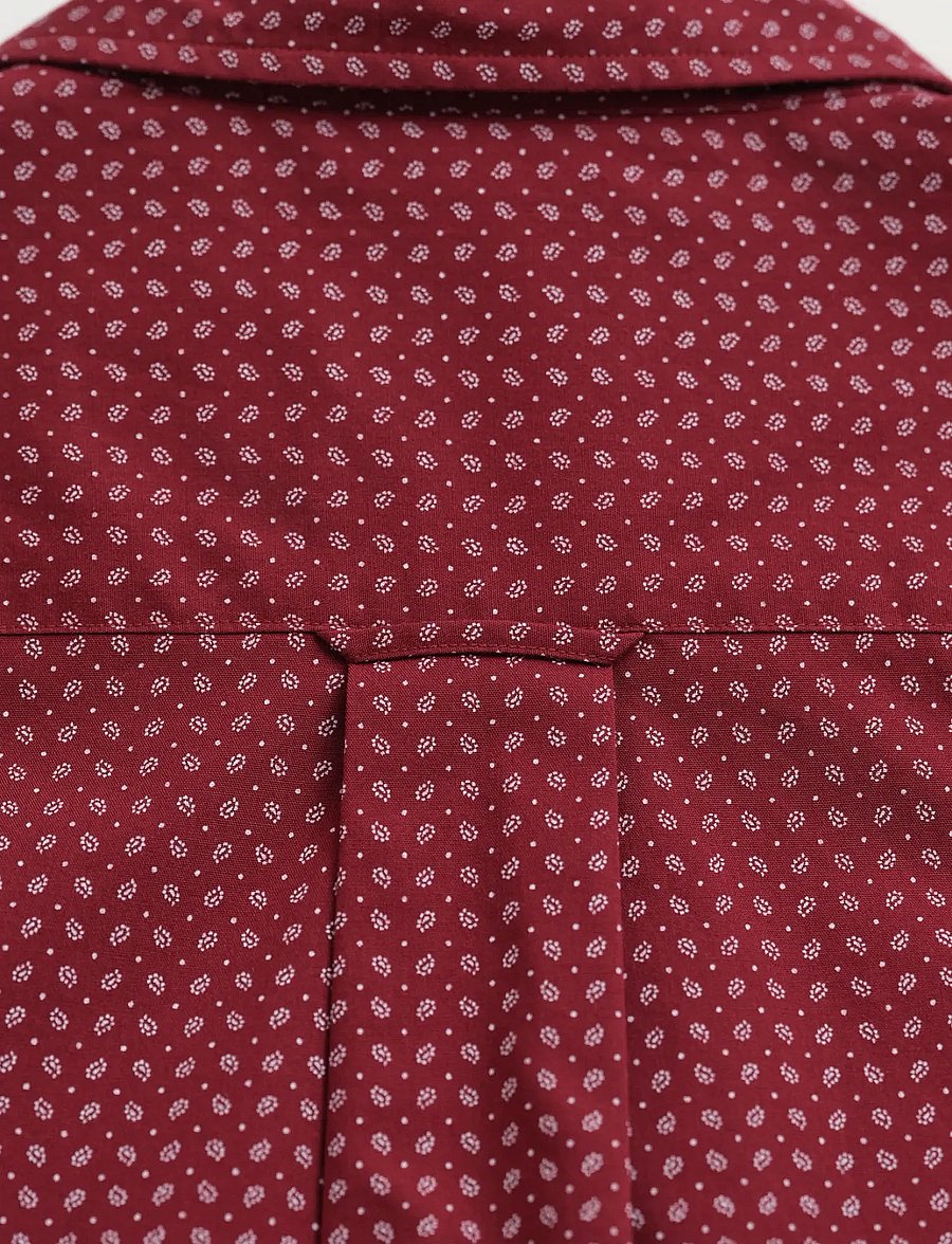 Gant - REG MICRO PRINT SHIRT - gemusterte hemden - plumped red - 2