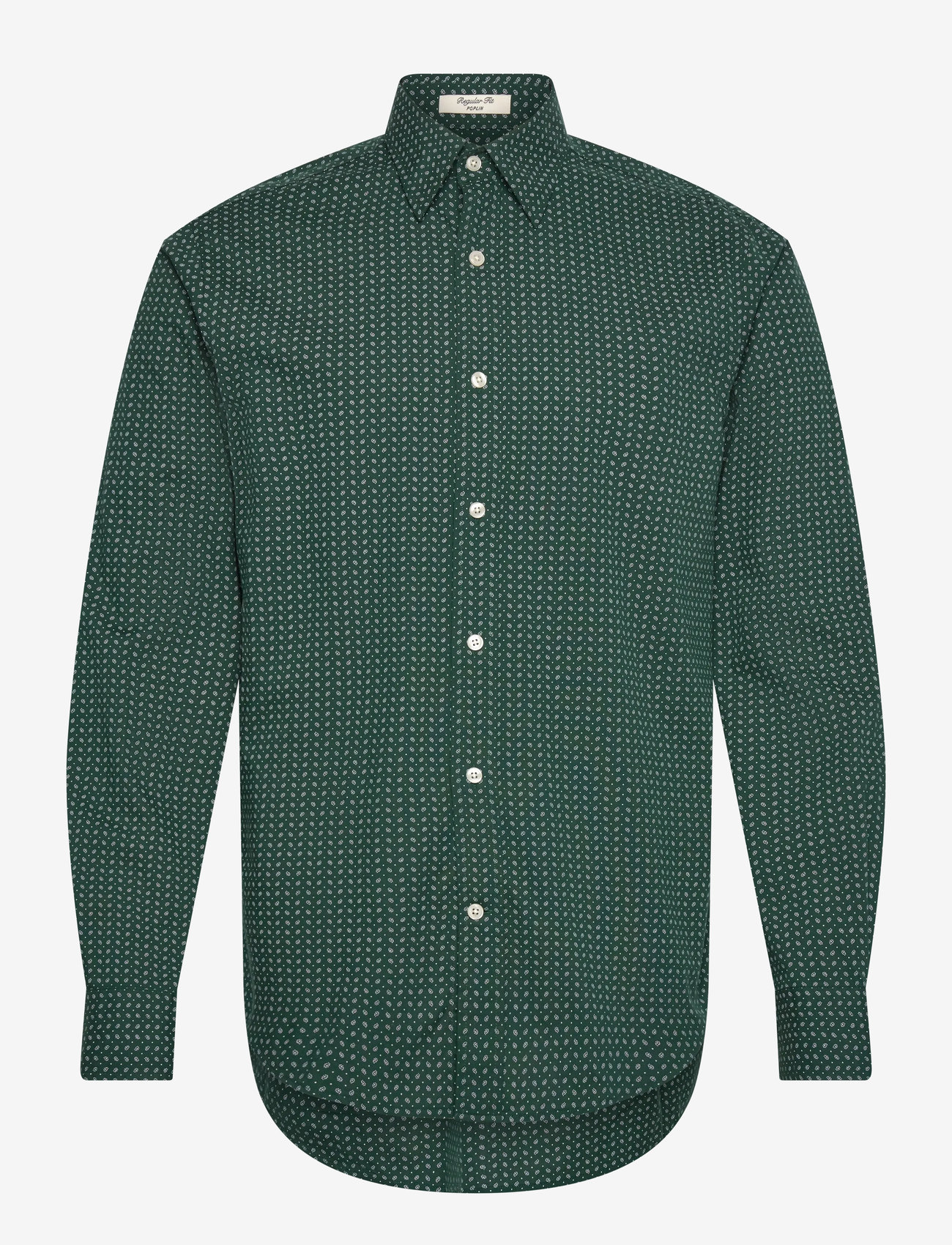 GANT - REG MICRO PRINT SHIRT - basic skjortor - tartan green - 0