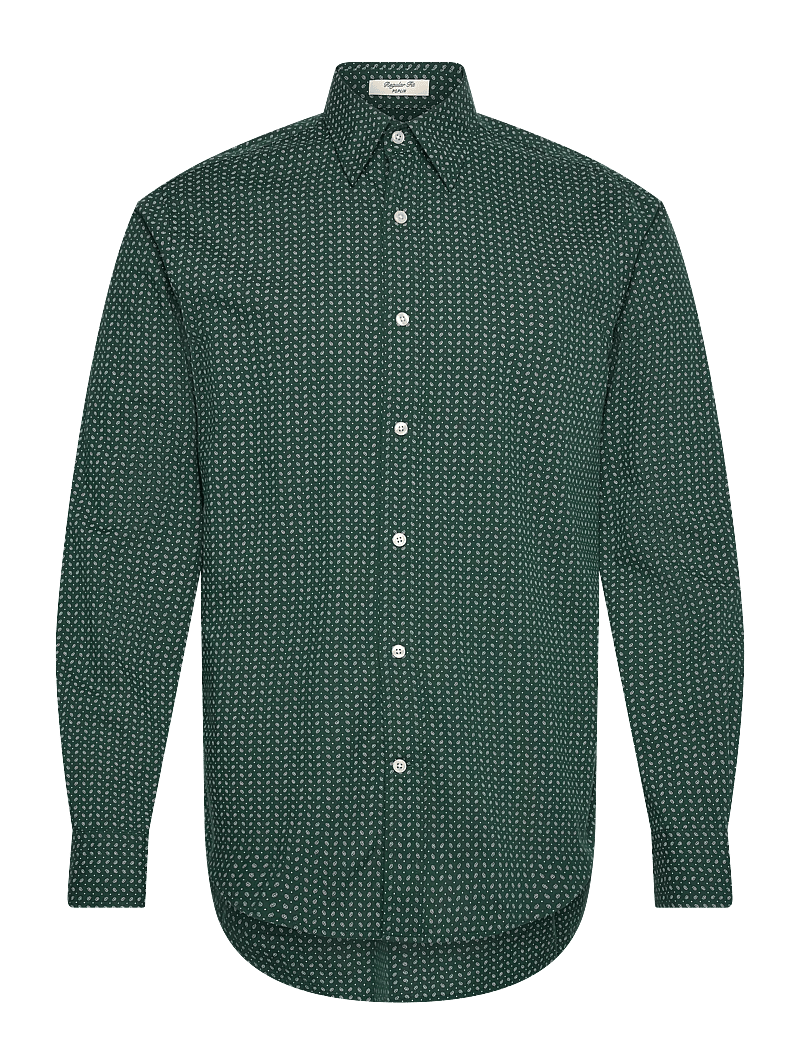 GANT - REG MICRO PRINT SHIRT - basic-hemden - tartan green - 0