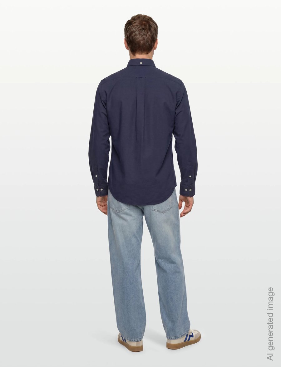 Gant - REG BEEFY OXFORD SHIRT - oxford-hemden - evening blue - 4