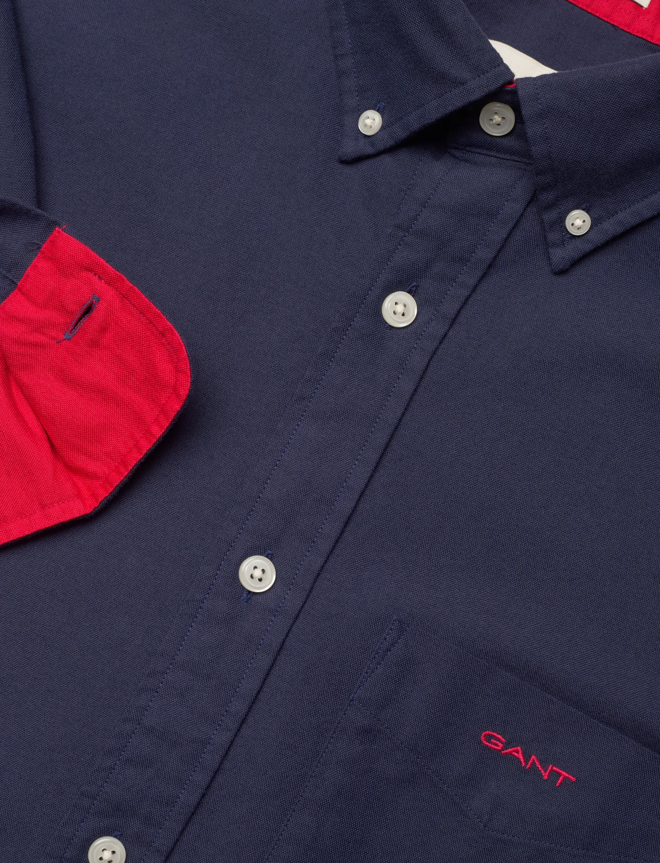 Gant - REG BEEFY OXFORD SHIRT - chemises oxford - evening blue - 3