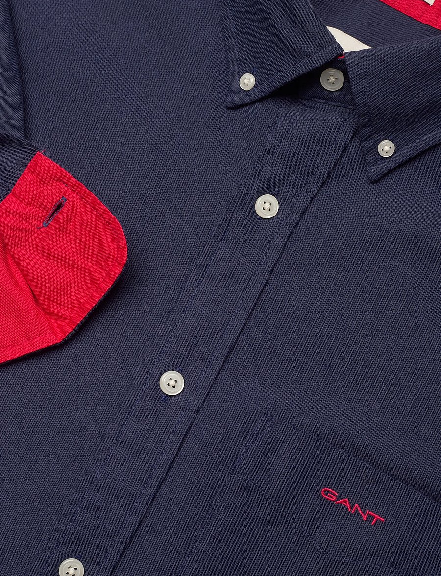 Gant - REG BEEFY OXFORD SHIRT - chemises oxford - evening blue - 3