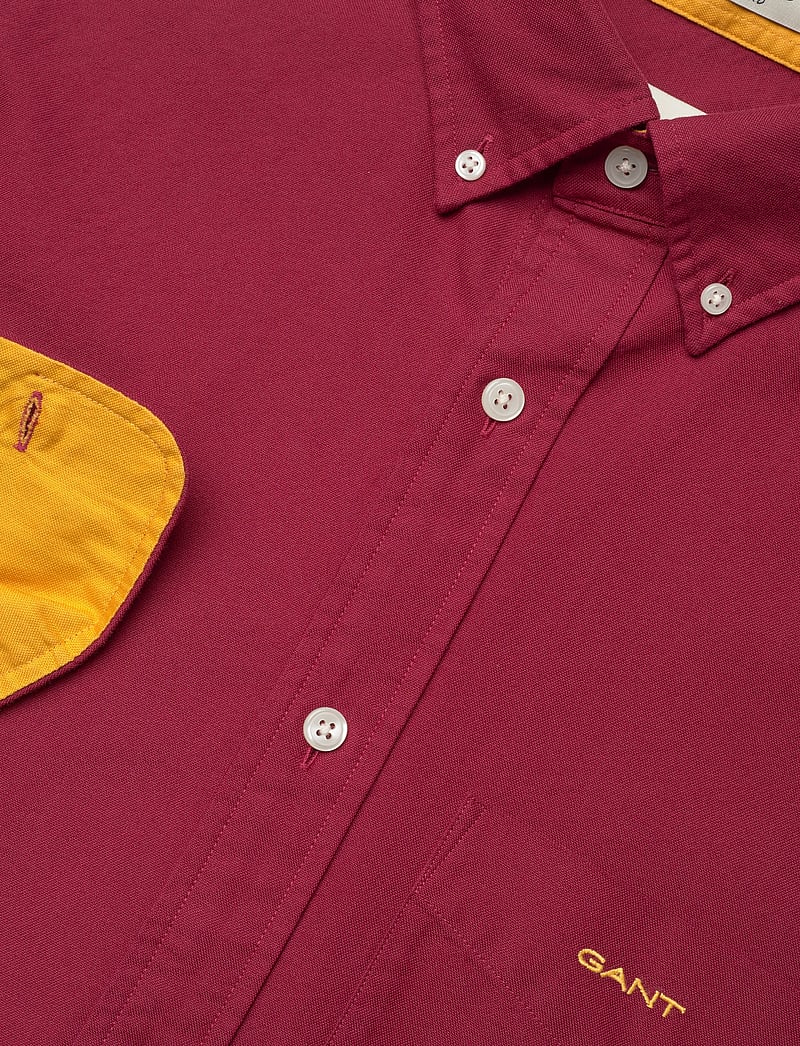 GANT - REG BEEFY OXFORD SHIRT - basic skjorter - plumped red - 3