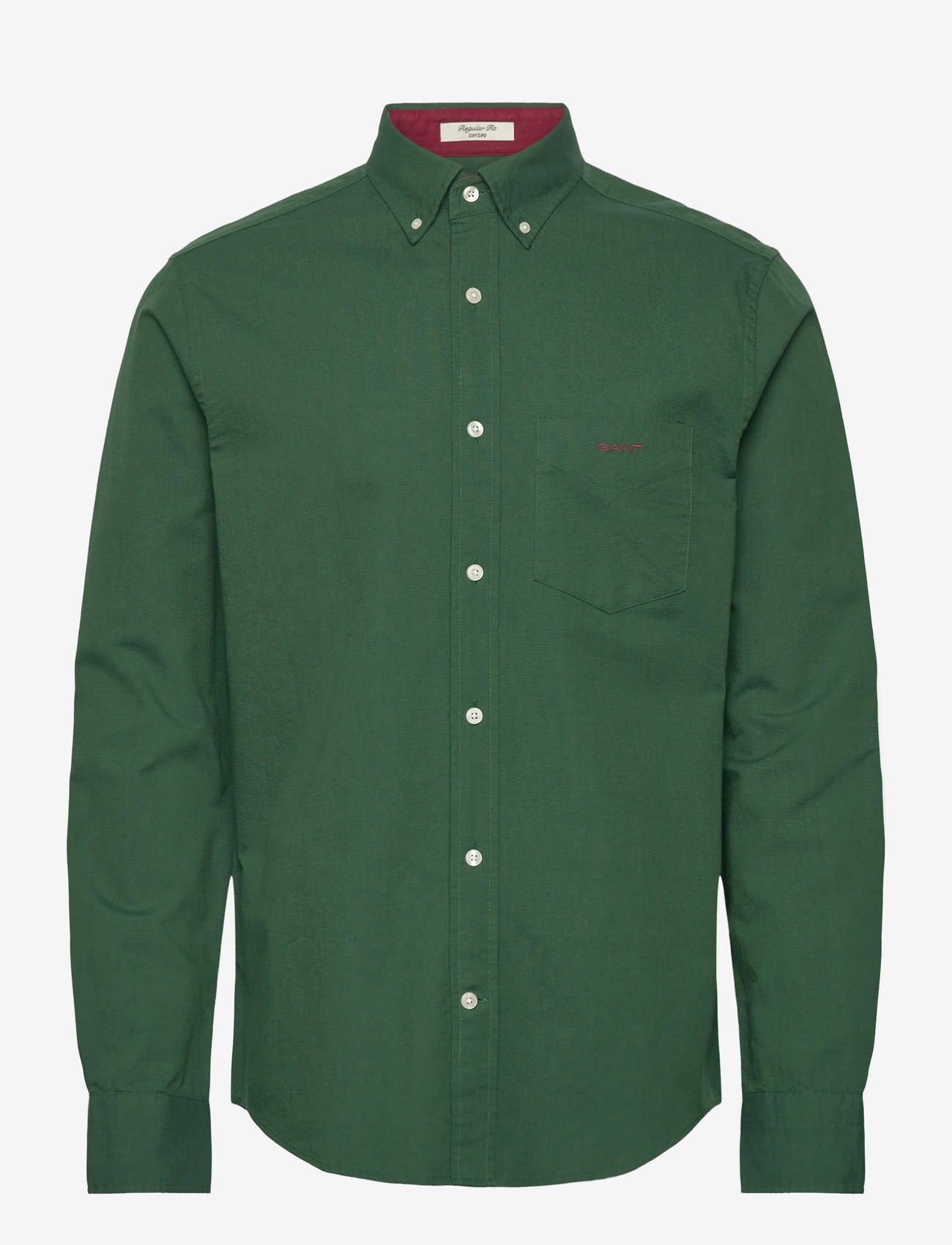 GANT - REG BEEFY OXFORD SHIRT - basic-hemden - tartan green - 0