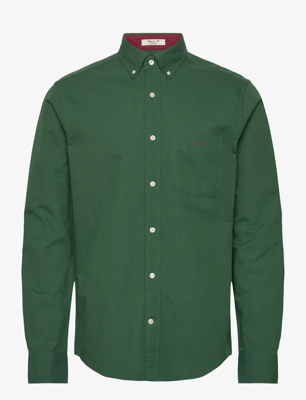 GANT - REG BEEFY OXFORD SHIRT - basic-hemden - tartan green - 0