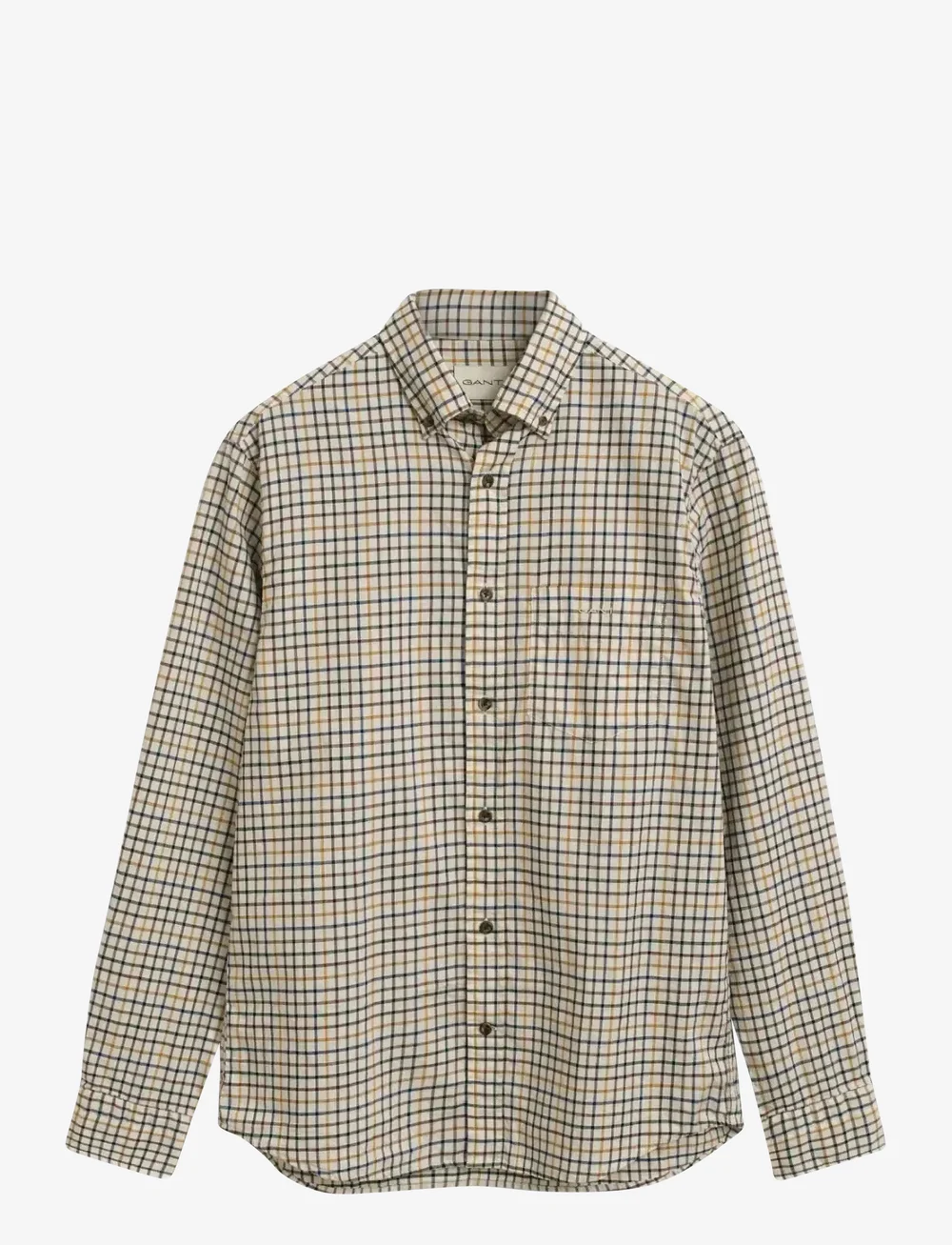 GANT - REG TWILL CHECK SHIRT - basic shirts - mahogany brown - 1