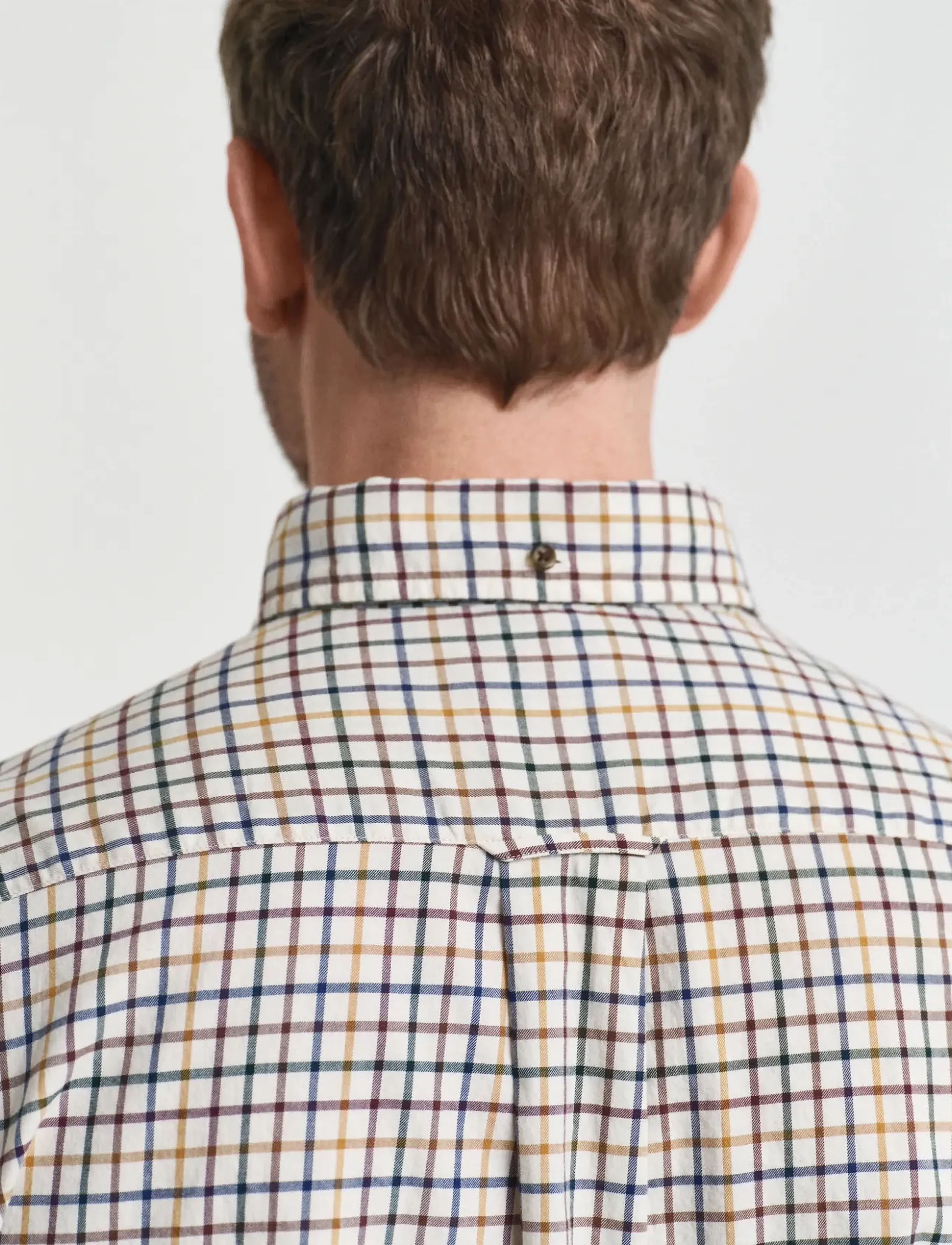GANT - REG TWILL CHECK SHIRT - mahogany brown - 3
