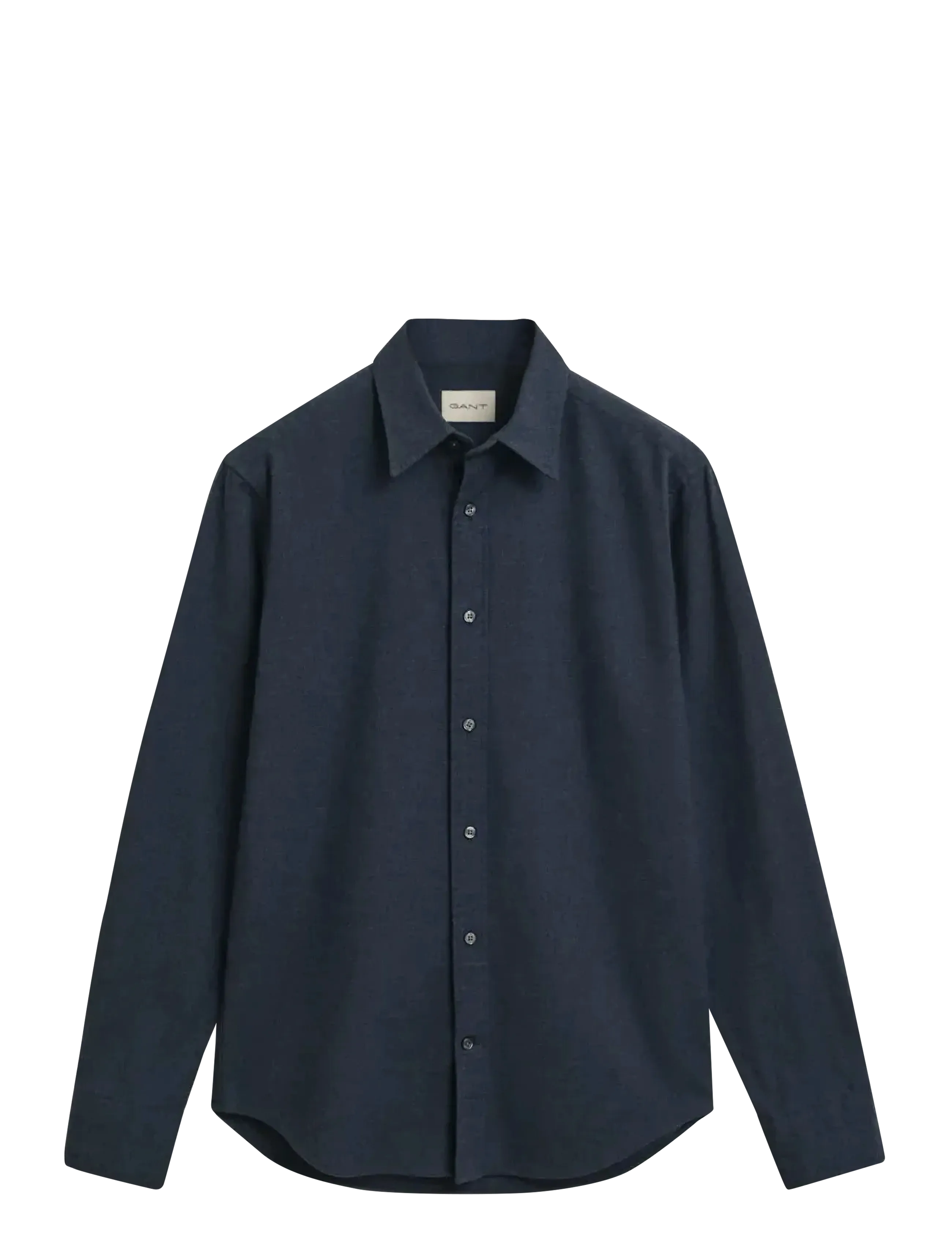 REG FLANNEL MELANGE SHIRT - DARK INDIGO MELANGE