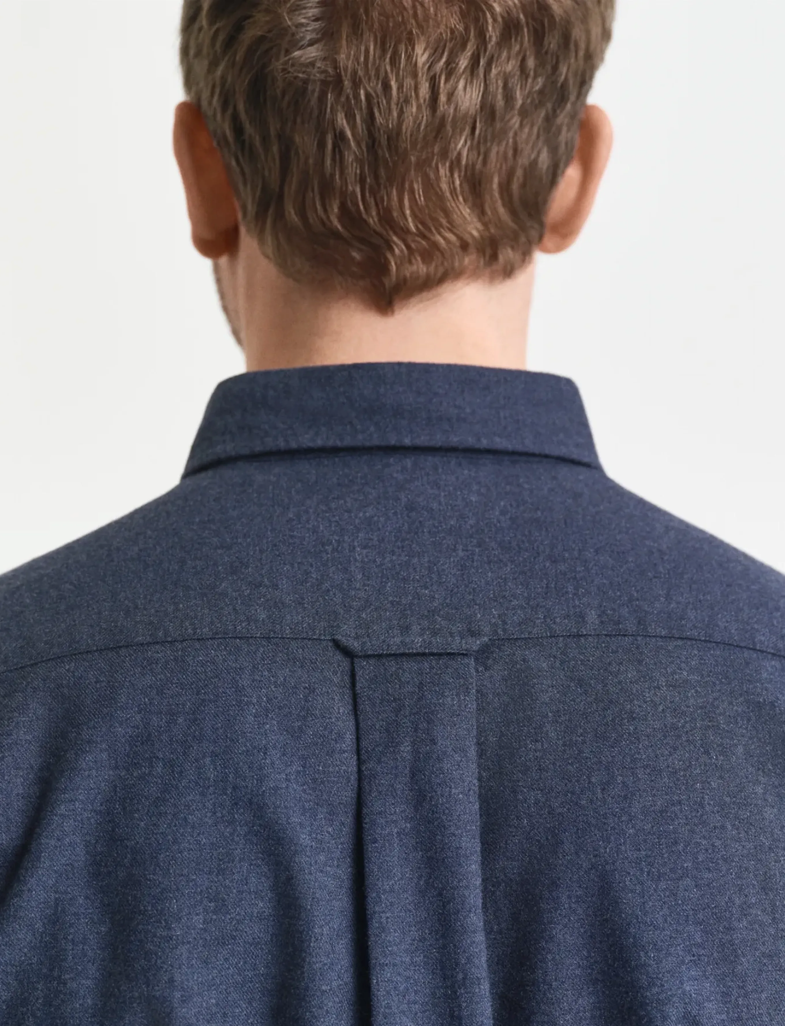 Gant - REG FLANNEL MELANGE SHIRT - flanell-hemden - dark indigo melange - 3
