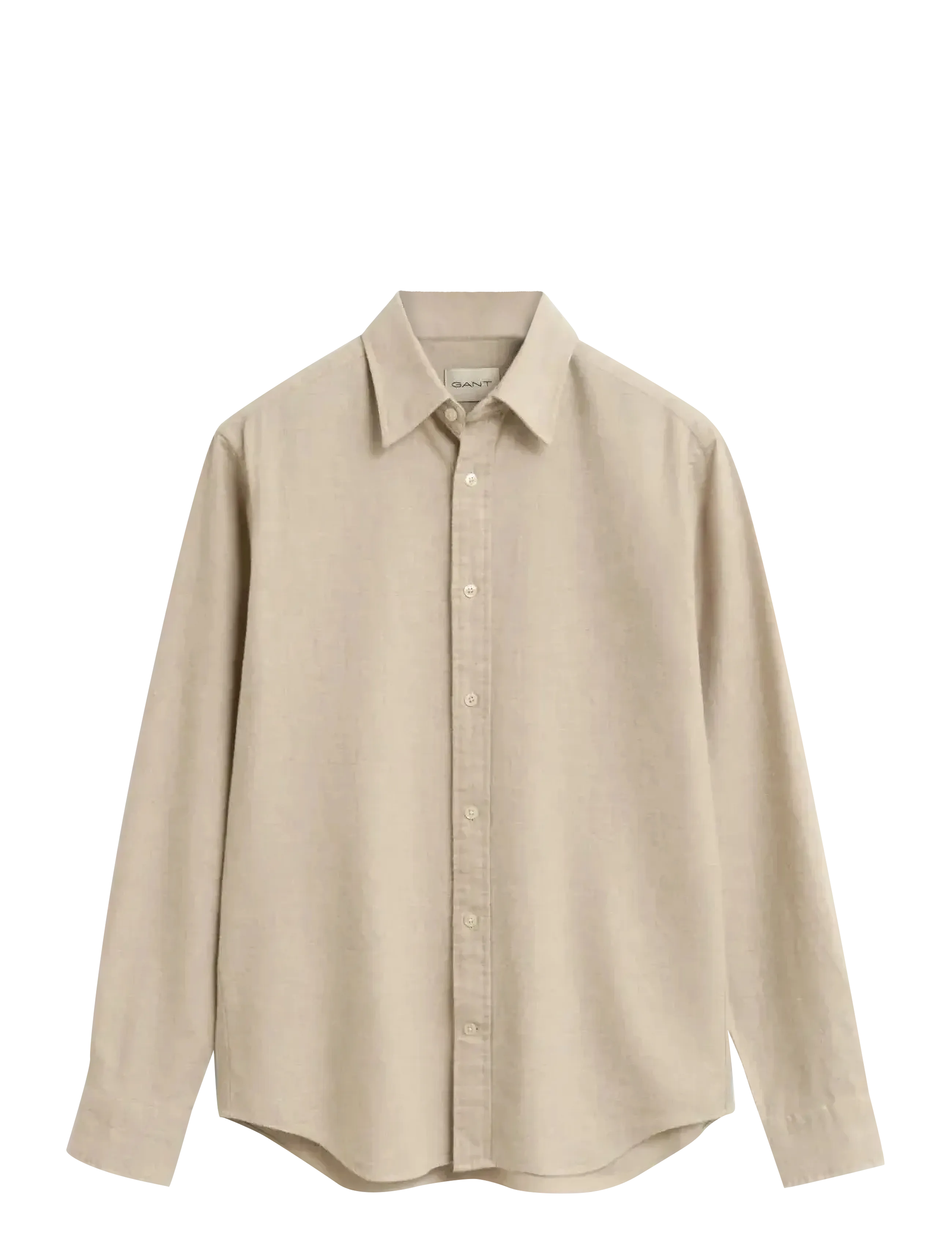 GANT Reg Flannel Melange Shirt Beige - XL - Herren