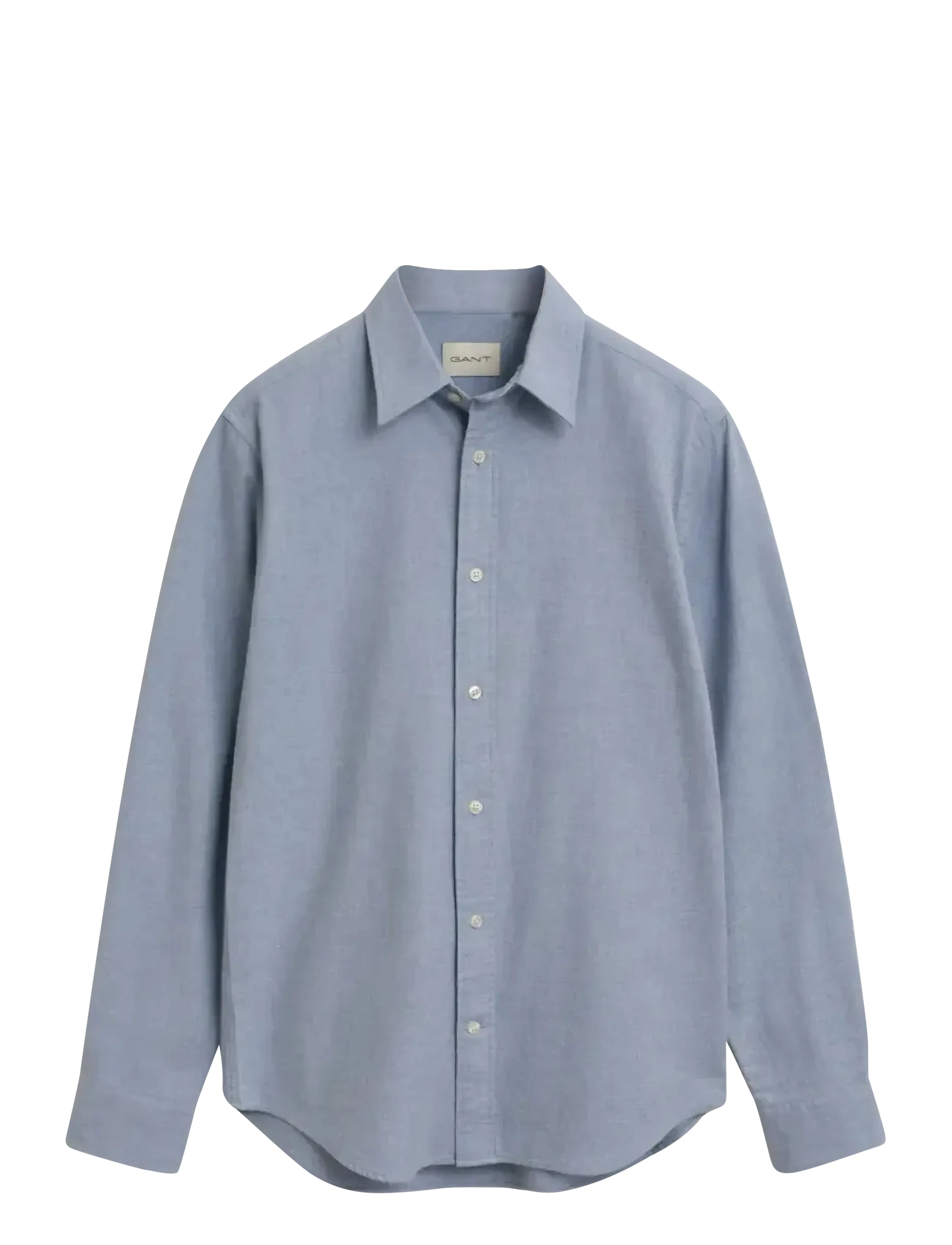 GANT Reg Flannel Melange Shirt Blau - L - Herren