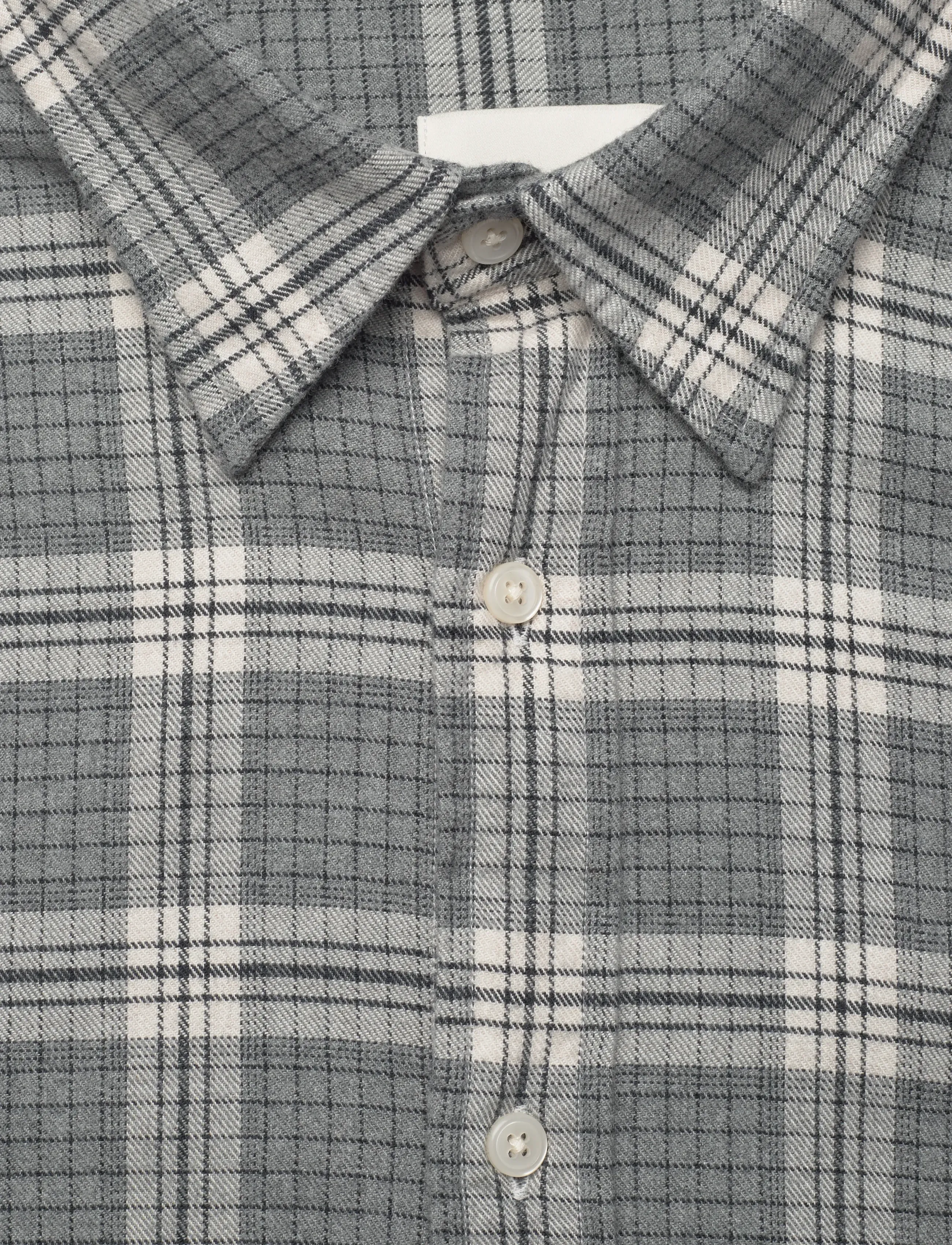 Gant - REG FLANNEL MELANGE CHECK SHIRT - mænd - dark grey melange - 2