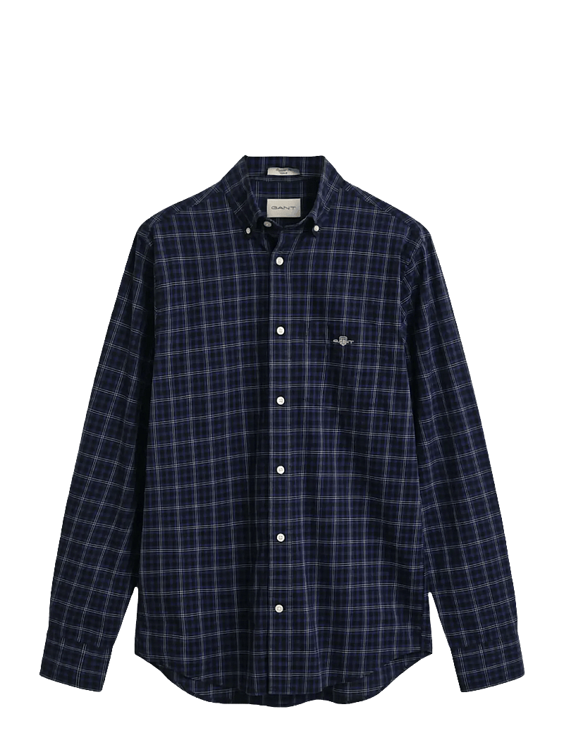GANT - REG CLASSIC POPLIN CHECK SHIRT - karierte hemden - persian blue - 1