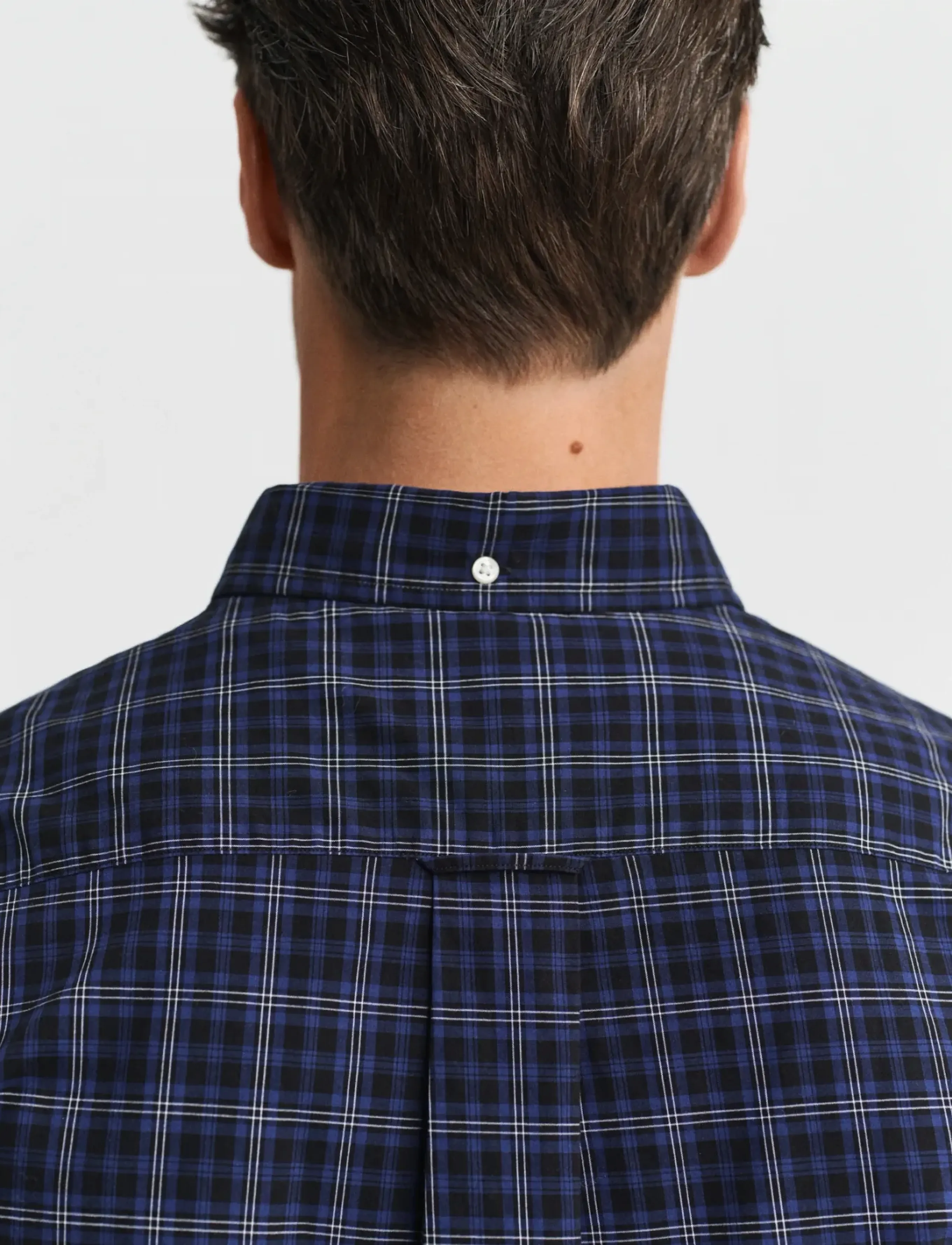 Gant - REG CLASSIC POPLIN CHECK SHIRT - ternede skjorter - persian blue - 3