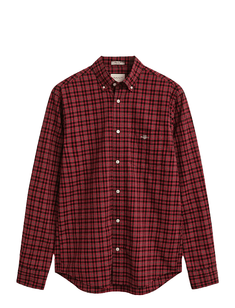 GANT - REG CLASSIC POPLIN CHECK SHIRT - karierte hemden - ruby red - 1