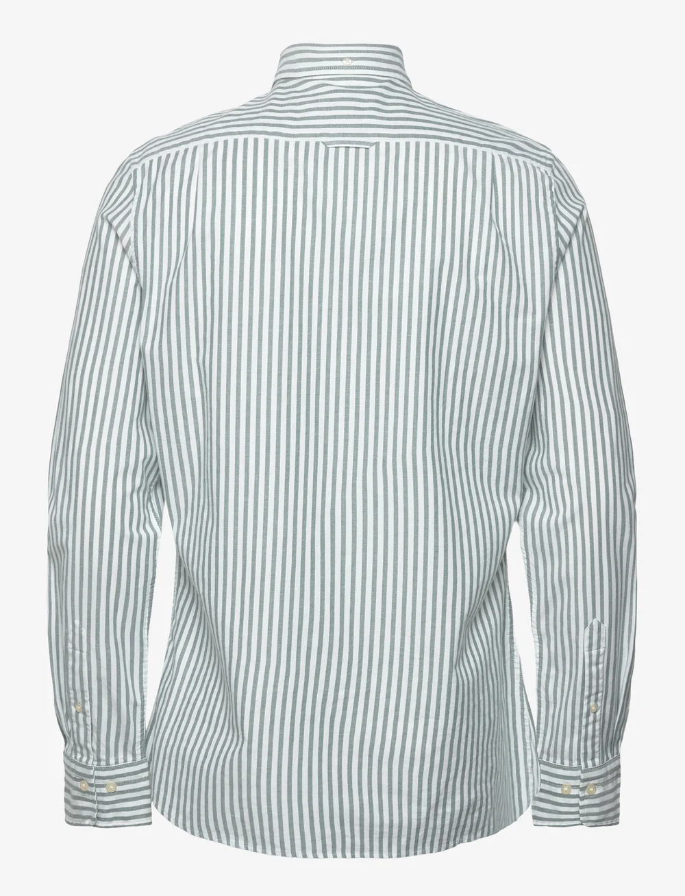 GANT - SLIM OXFORD STRETCH STRIPE SHIRT - triibulised särgid - forest green - 1