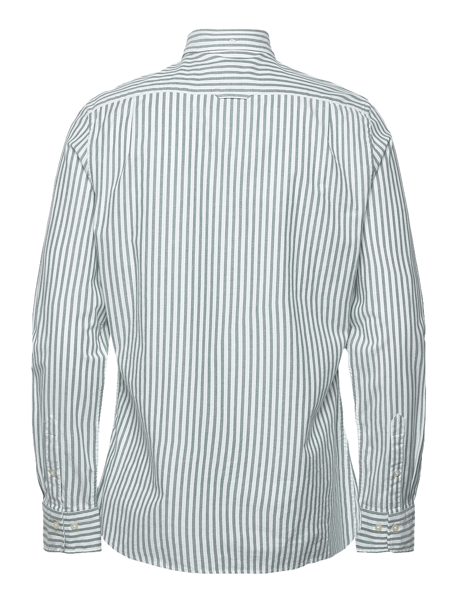Gant - SLIM OXFORD STRETCH STRIPE SHIRT - forest green - 1