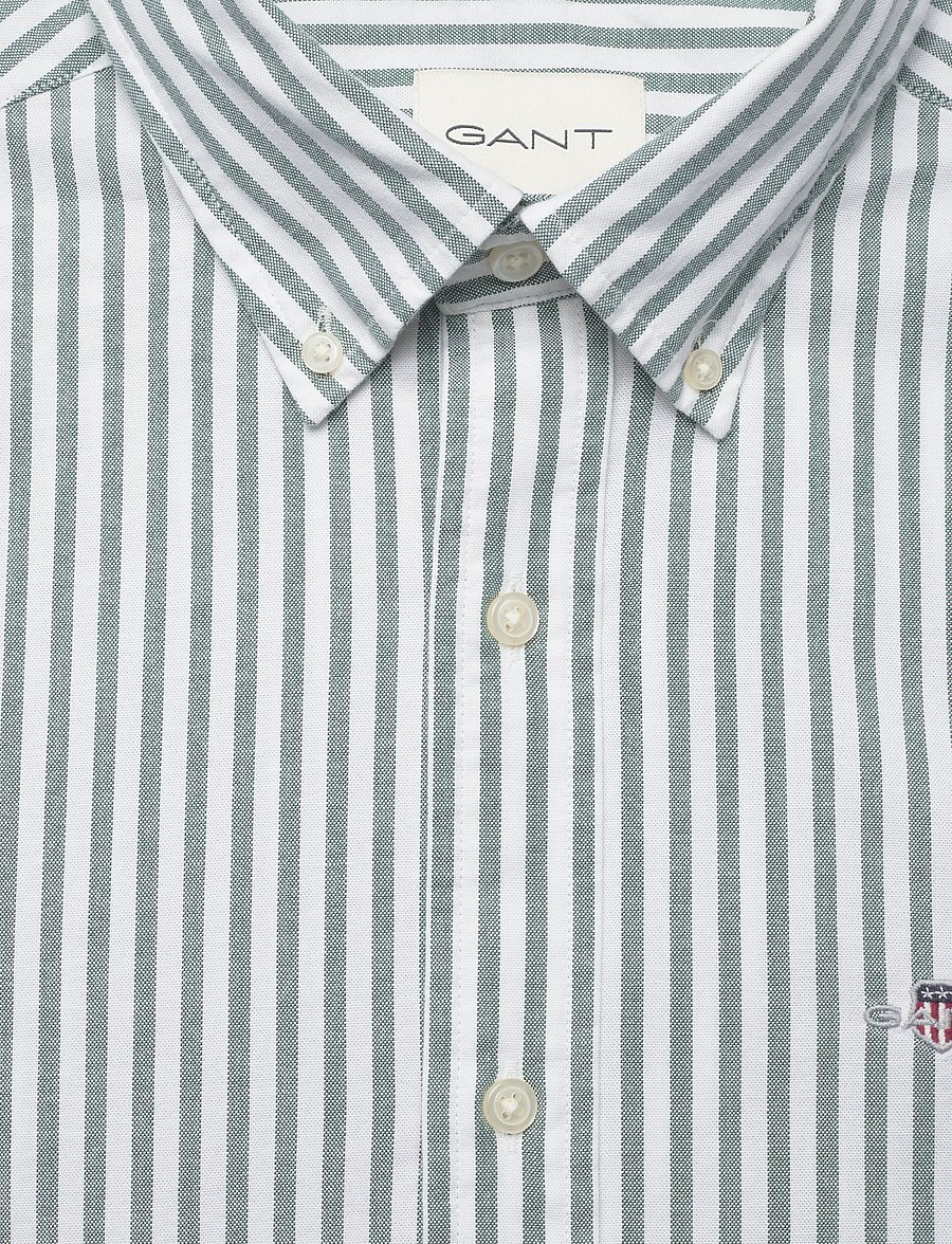 Gant - SLIM OXFORD STRETCH STRIPE SHIRT - forest green - 2
