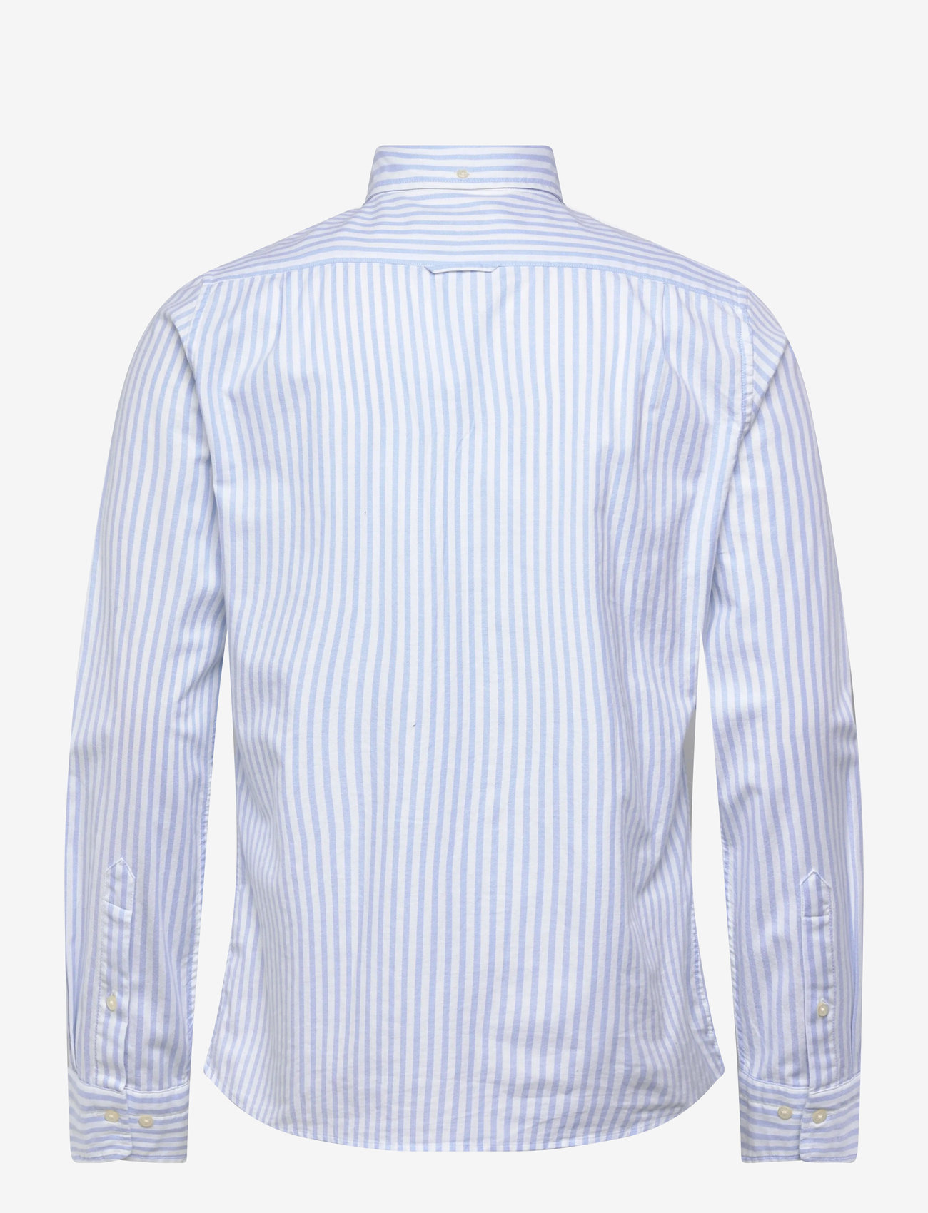 GANT - SLIM OXFORD STRETCH STRIPE SHIRT - basic skjortor - light blue - 1