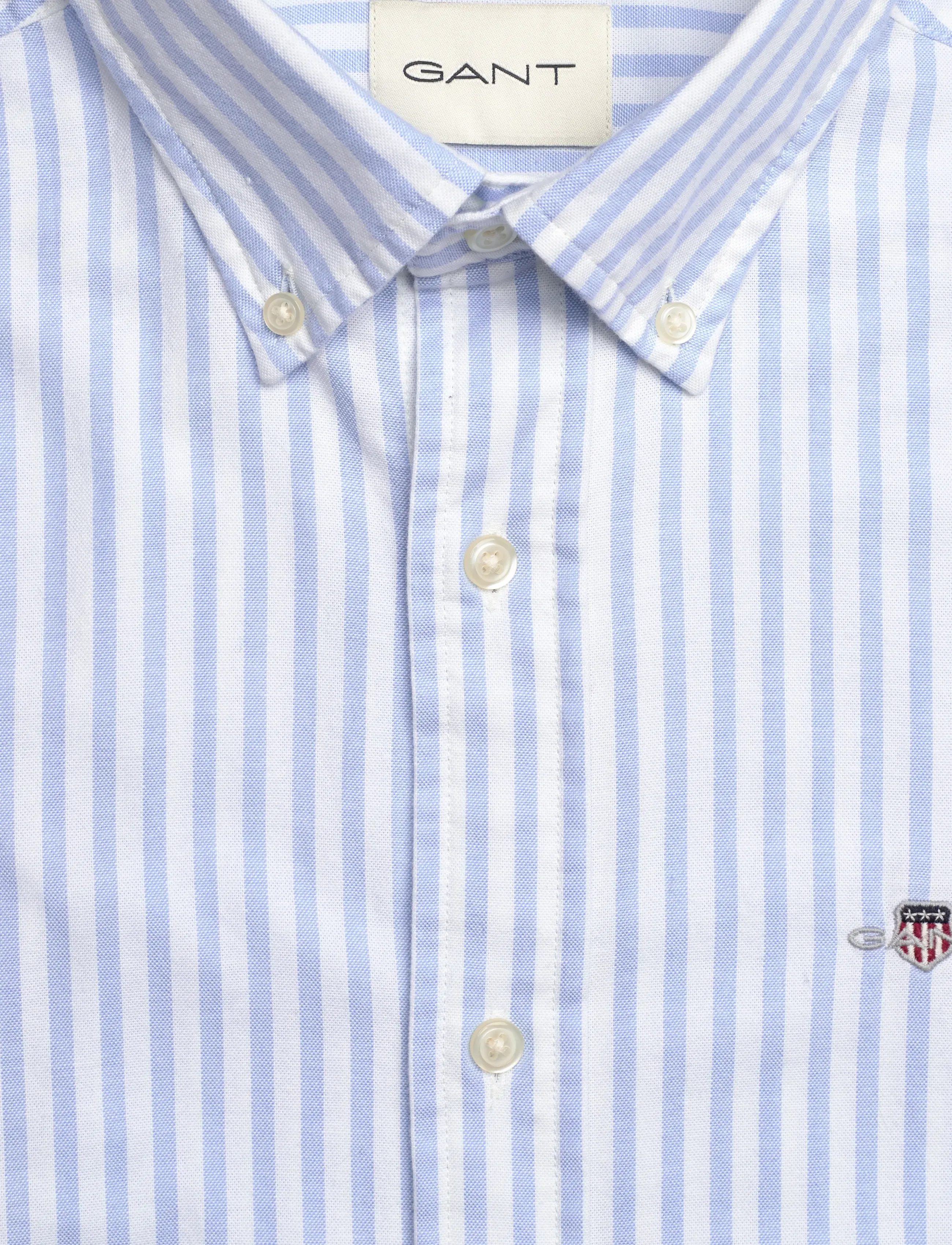 Gant - SLIM OXFORD STRETCH STRIPE SHIRT - light blue - 2