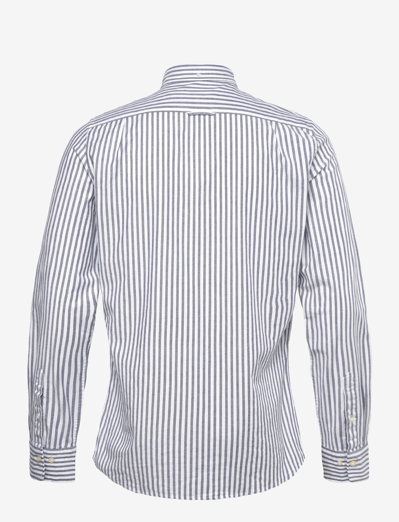 GANT - SLIM OXFORD STRETCH STRIPE SHIRT - stribede skjorter - persian blue - 1