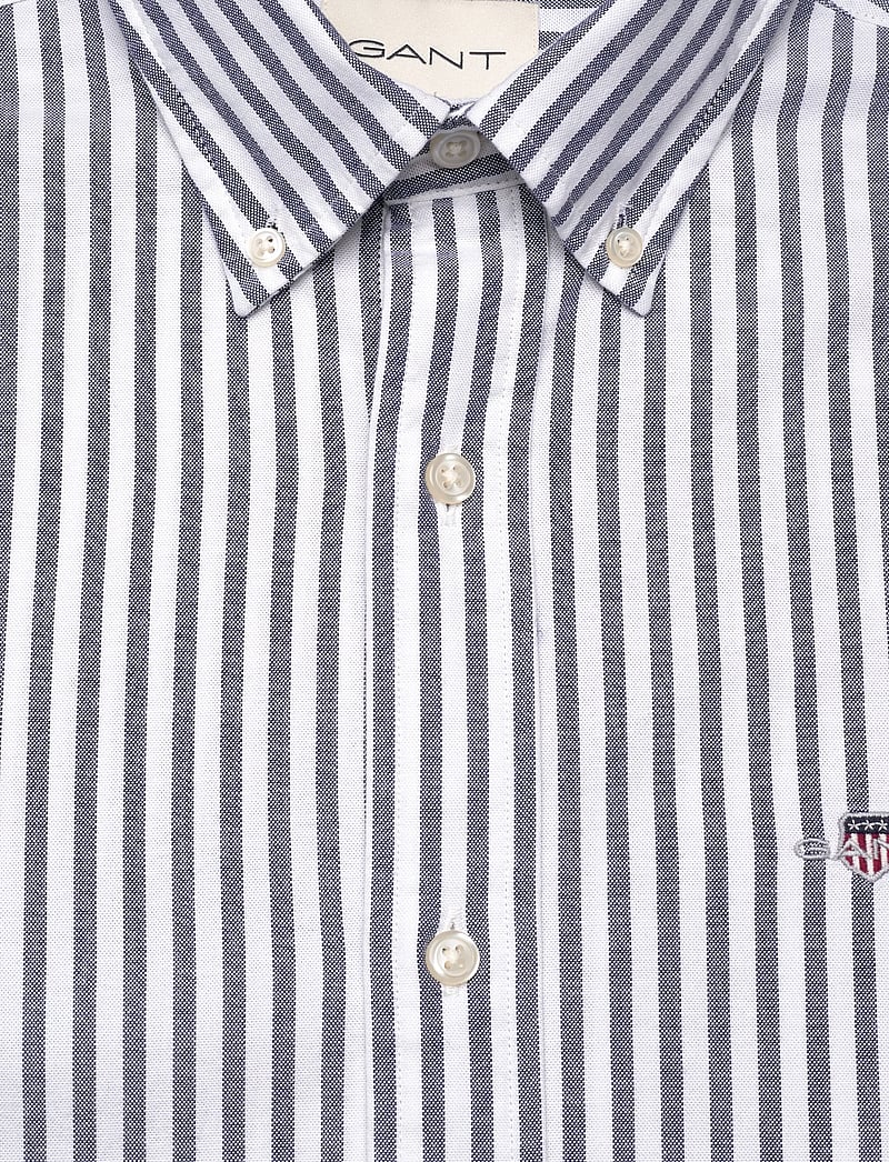 GANT - SLIM OXFORD STRETCH STRIPE SHIRT - stribede skjorter - persian blue - 2